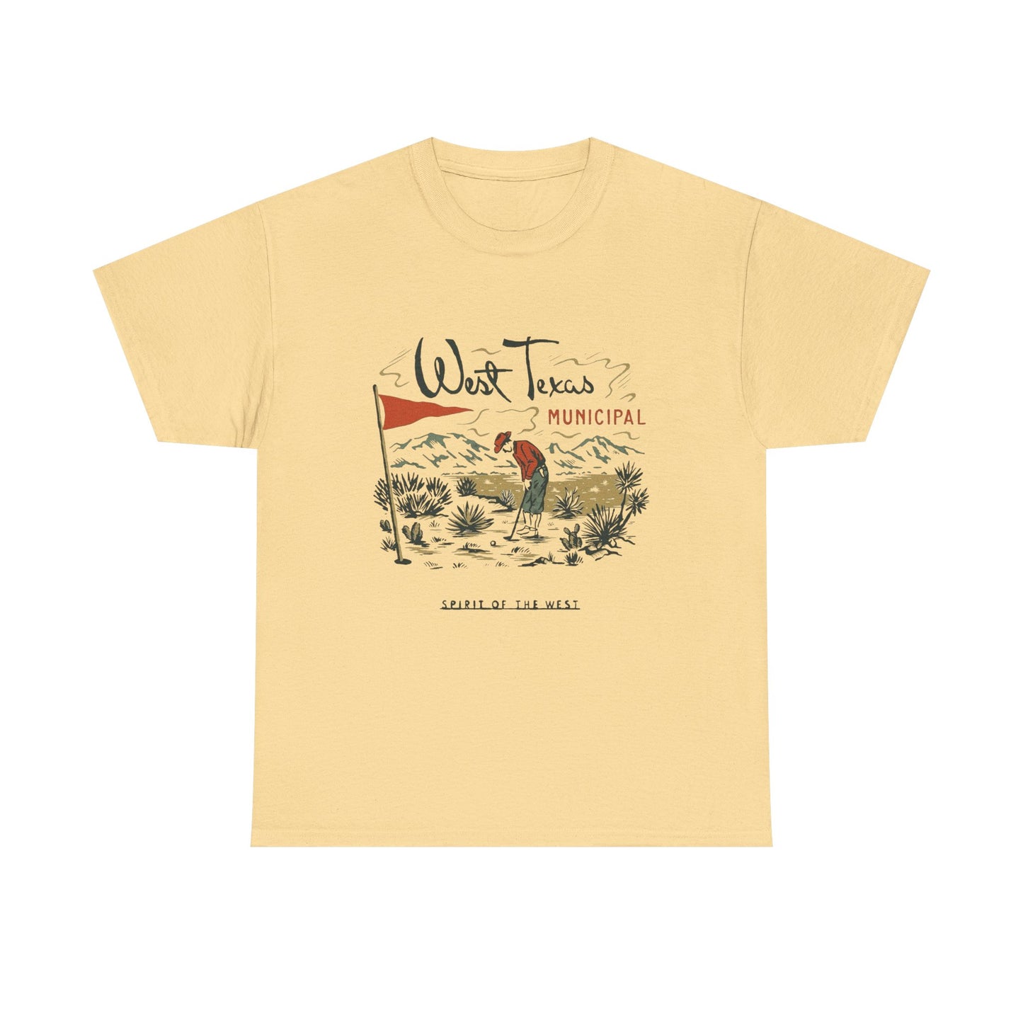 Spirit Of The West Graphic T Shirt Unisex Heavy Cotton Tee