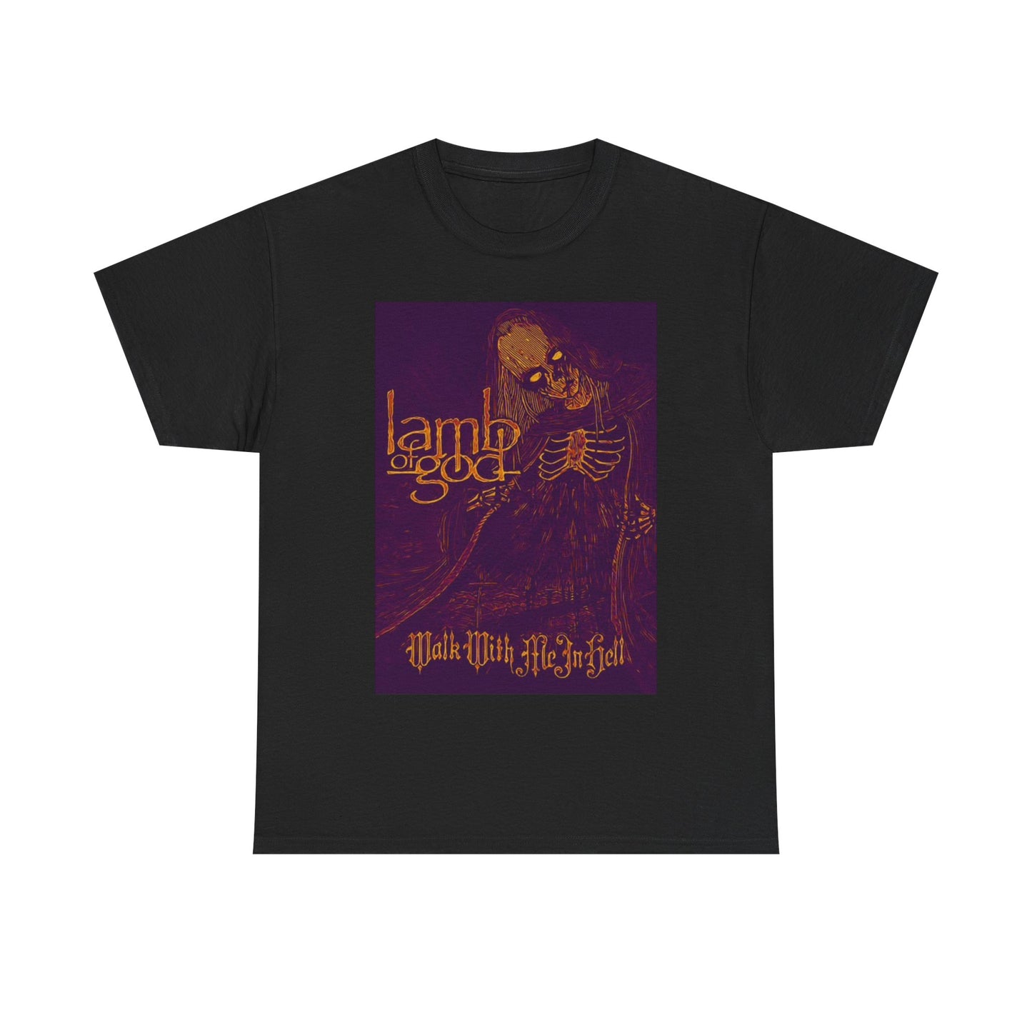 Lamb Of God Tshirt Metal Band Merch Retro Graphic Unisex Heavy Cotton Tee