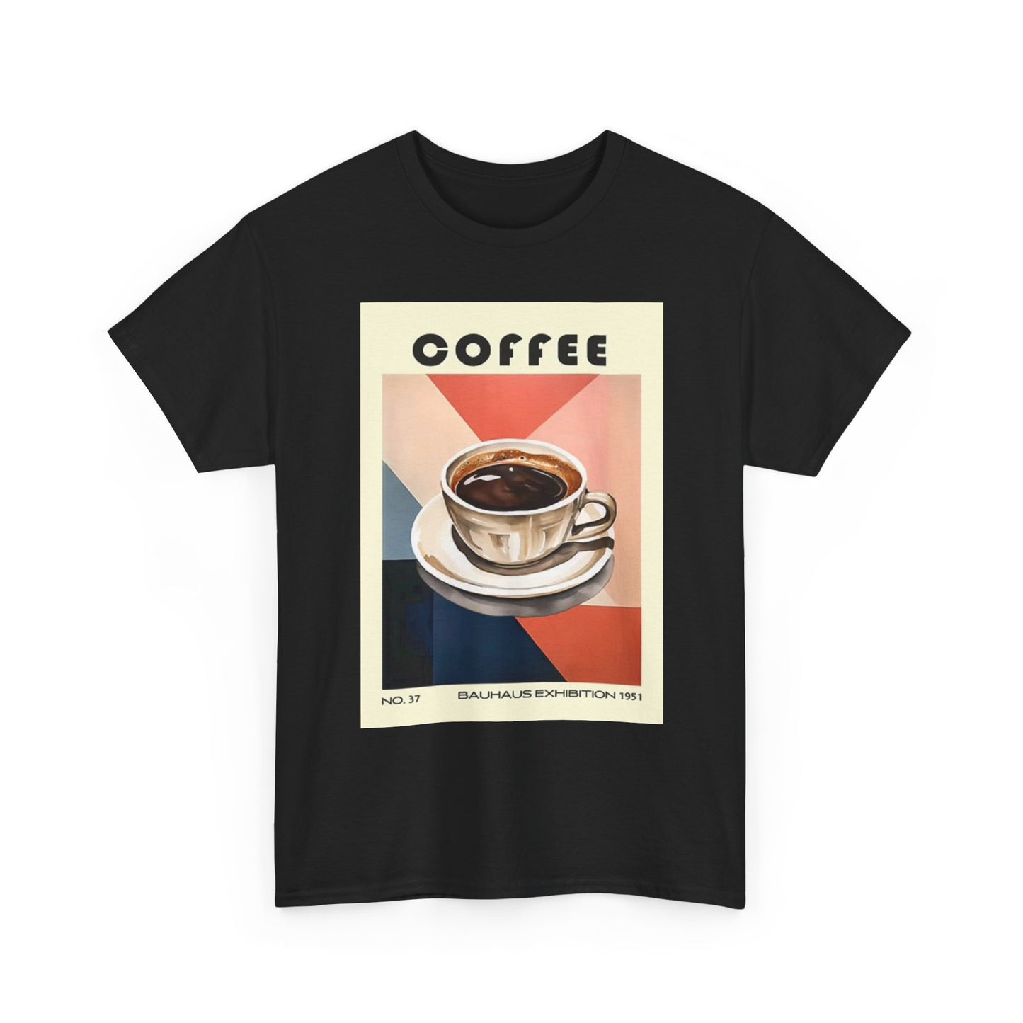 Coffee Graphic T Shirt Retro Poster Unisex Heavy Cotton Tee