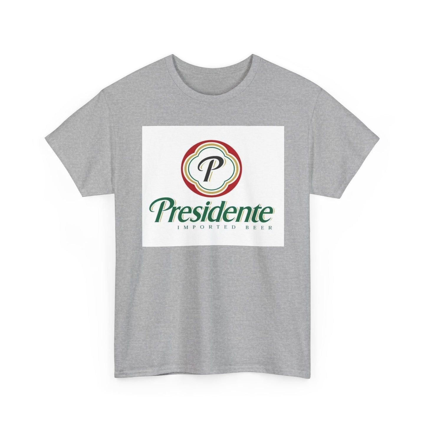 Presidente Dominican Beer Logo Shirt Retro Summer Unisex Heavy Cotton Tee