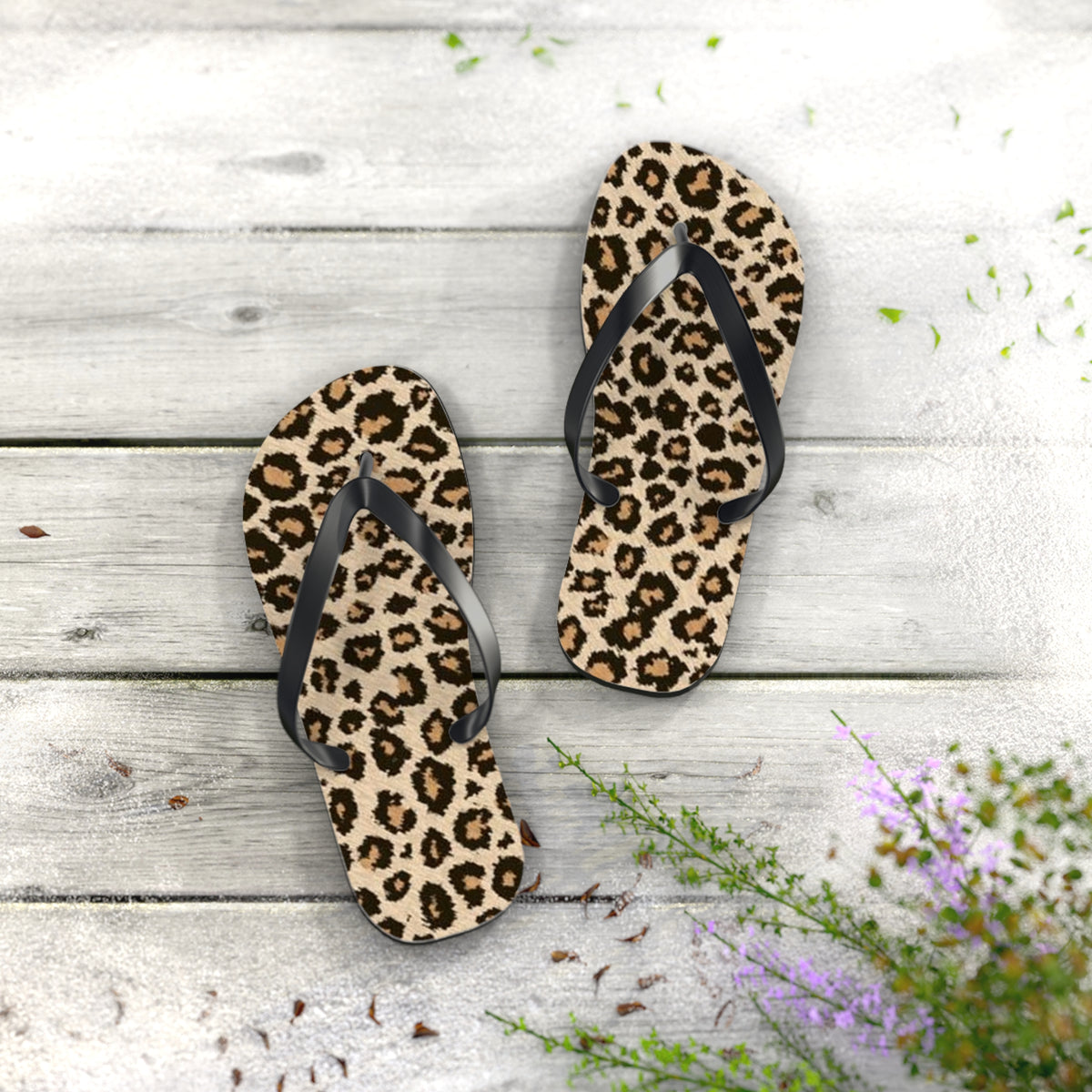 Cheetah Beach Sandals, Slides for Summer, Flip Flops, Water Resistant 1