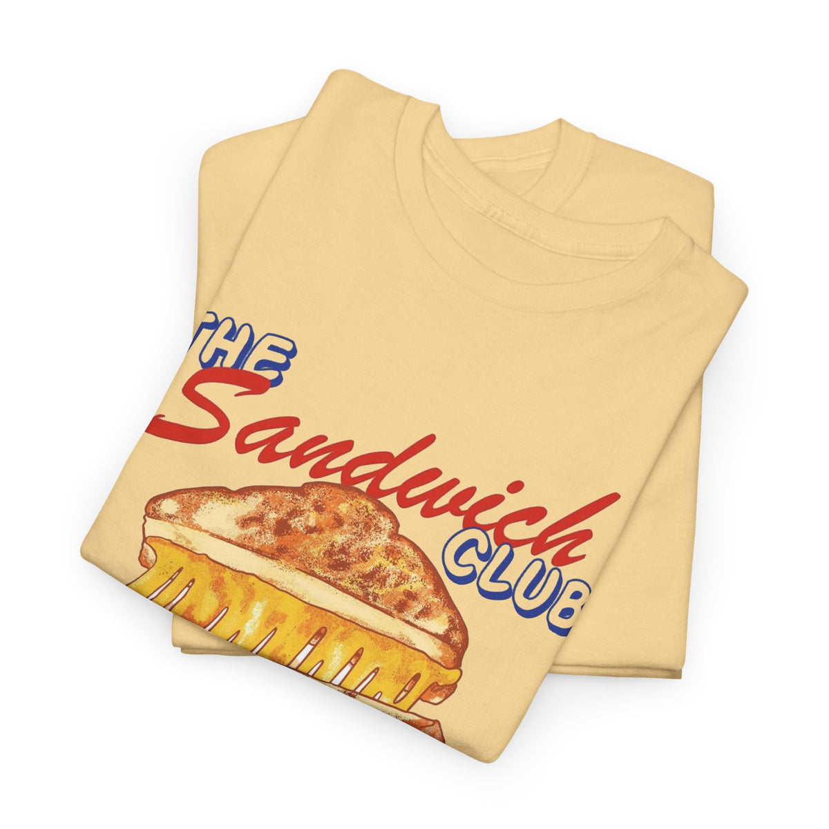 The Sandwich Club Retro Graphic T Shirt Men's Heavy Cotton Tee