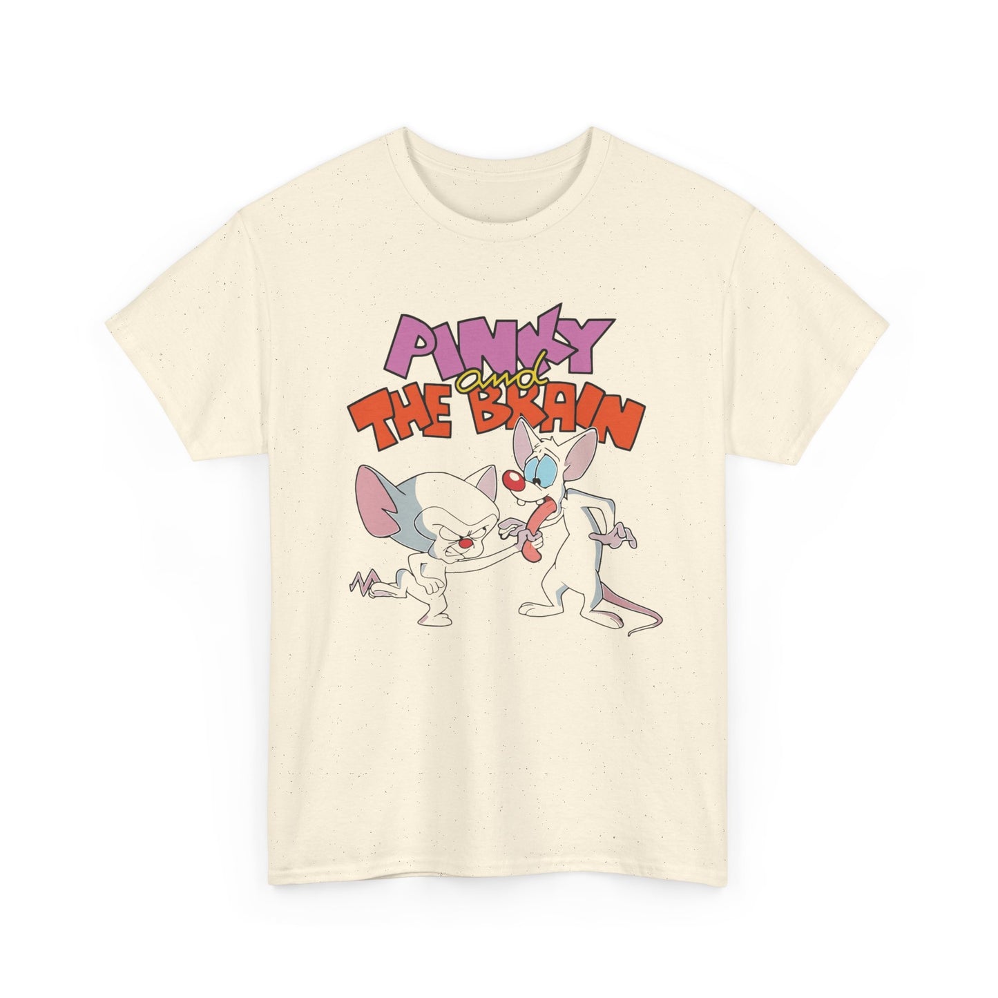 Pinky And The Brain Retro 90s Graphic T-Shirt Unisex Heavy Cotton Tee Gift NEW