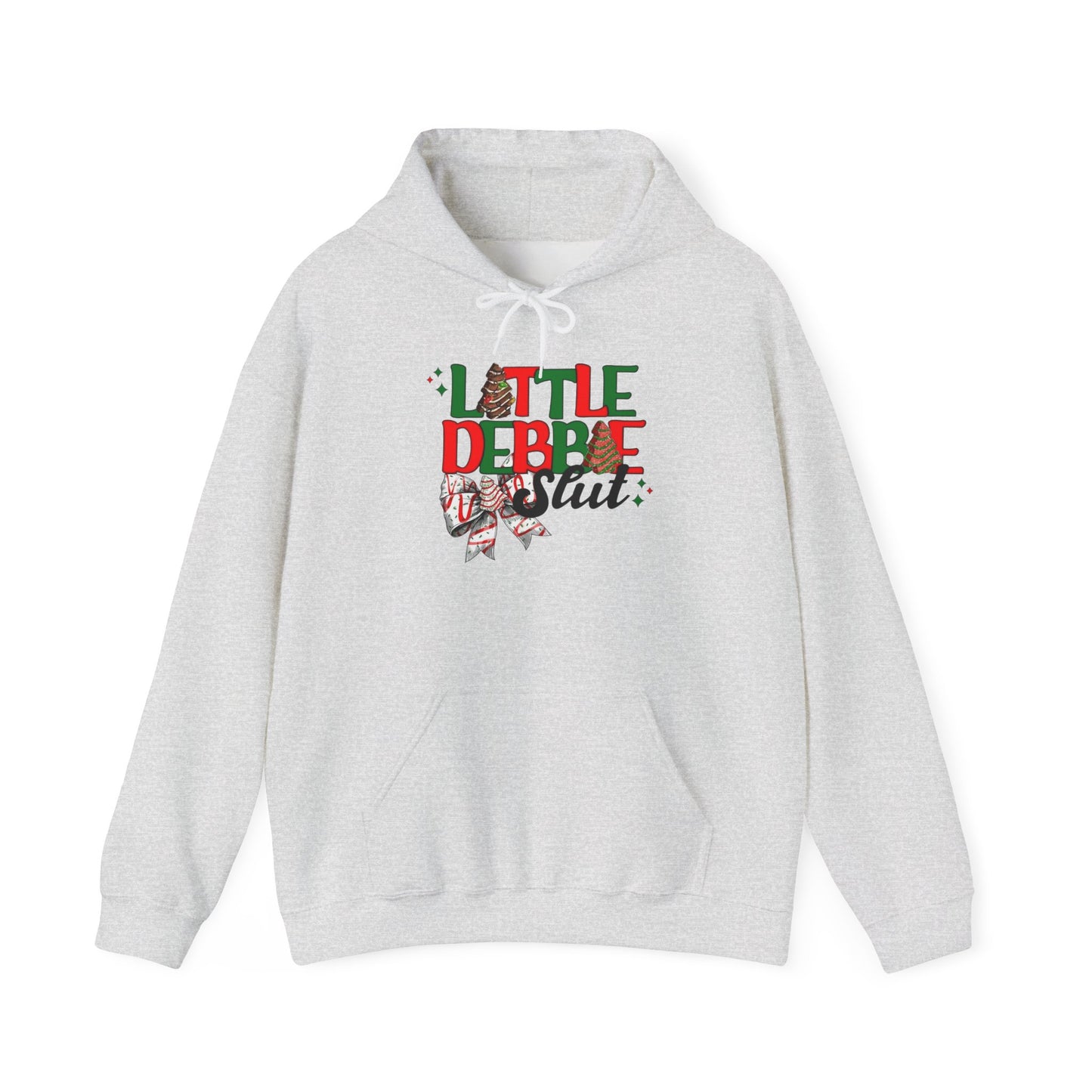Little Debbie Slut Funny Christmas Graphic Hoodie Heavy Blend™ Hooded Sweatshirt