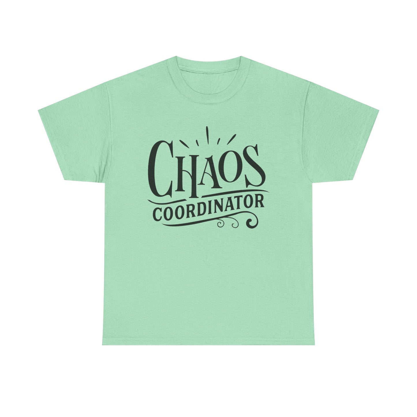 Chaos Coordinator Funny Graphic T Shirt Unisex Heavy Cotton Tee