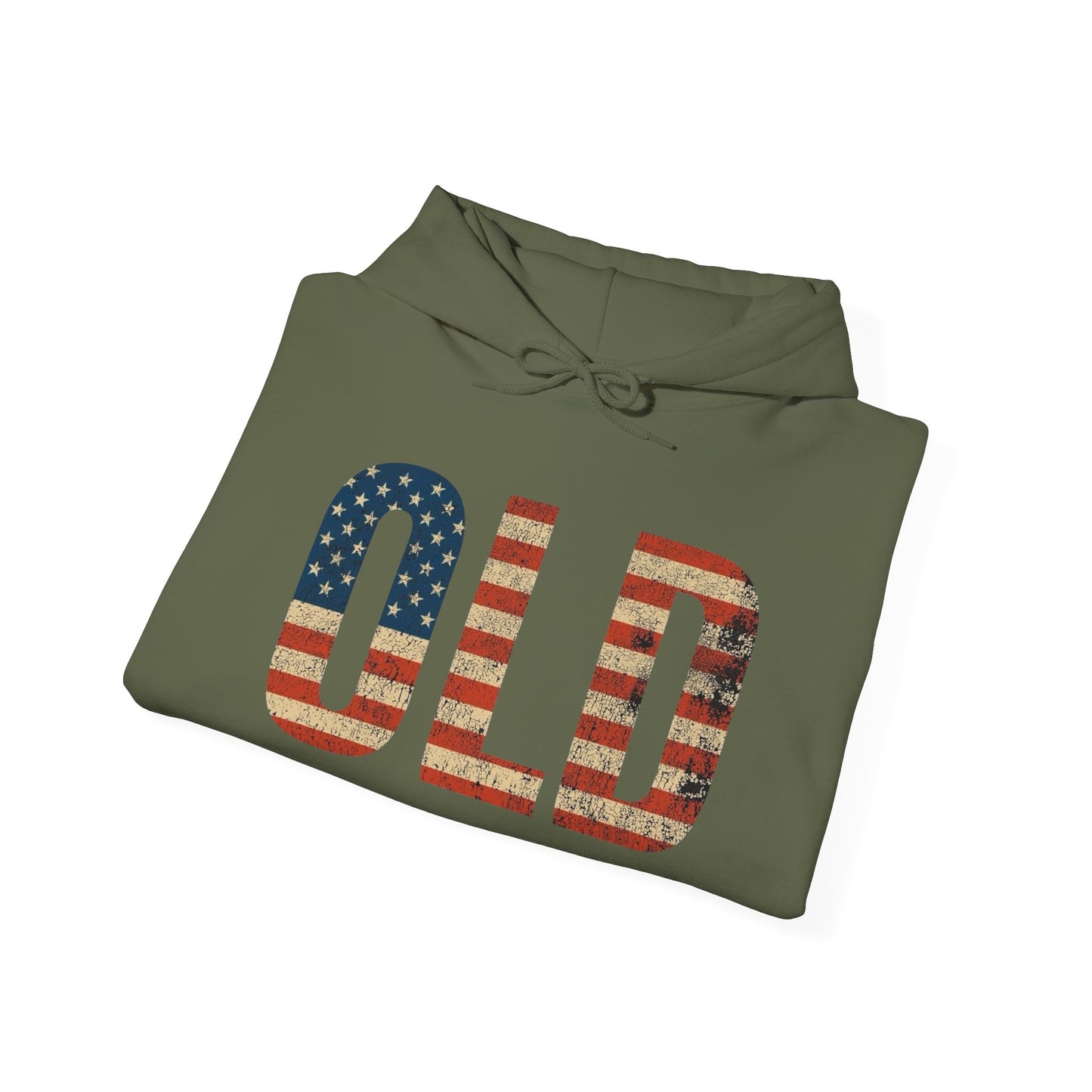 OLD American Flag Retro Graphic Hoodie Men's Heavy Blend™ Hooded Sweatshirt