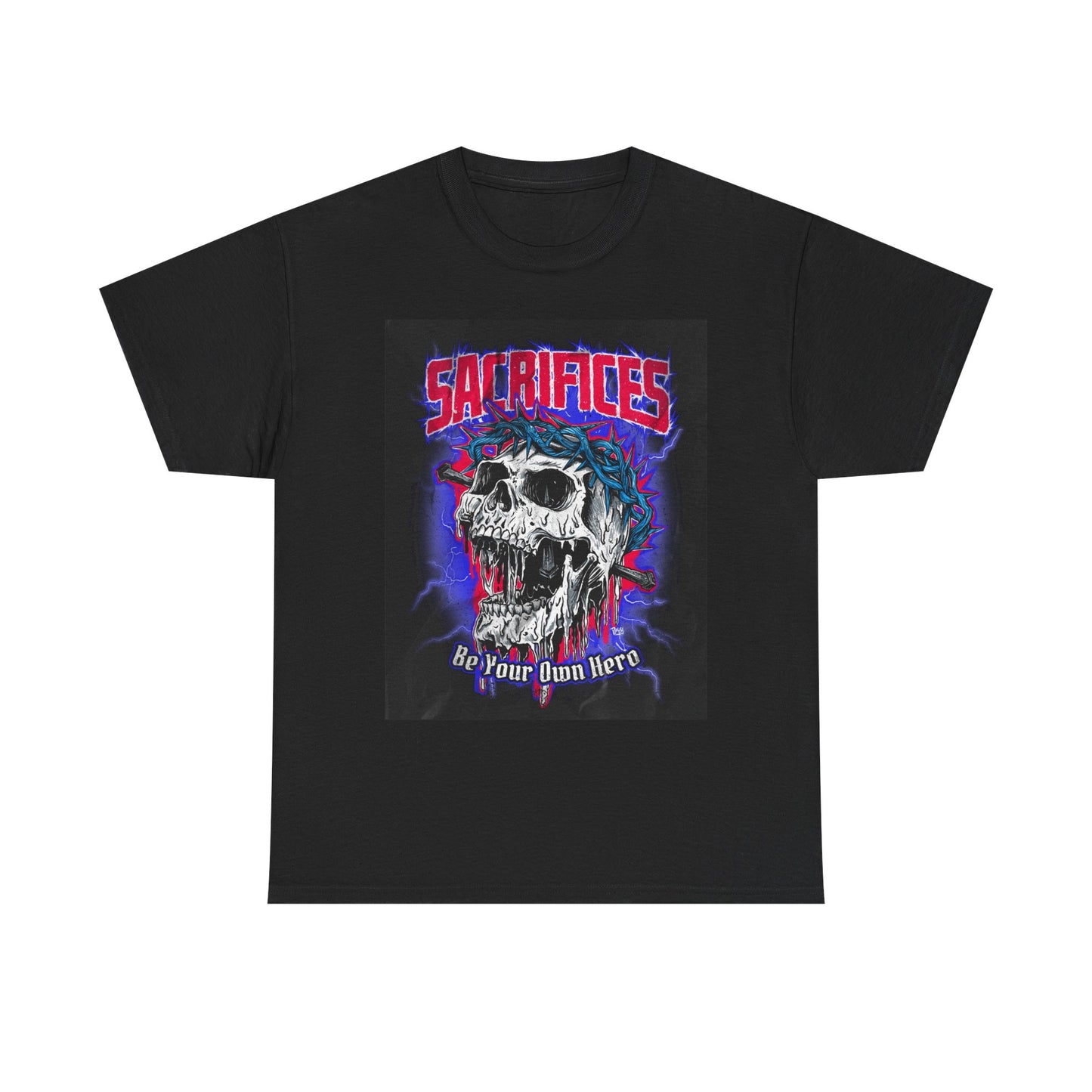 Sacrifices Graphic T Shirt Street Wear Apparel Retro Unisex Heavy Cotton Tee