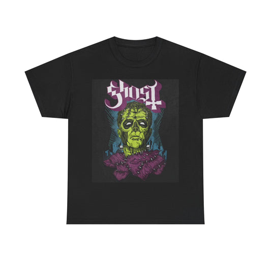 Ghost T-shirt rock band metal here’s papa graphic Unisex Heavy Cotton Tee