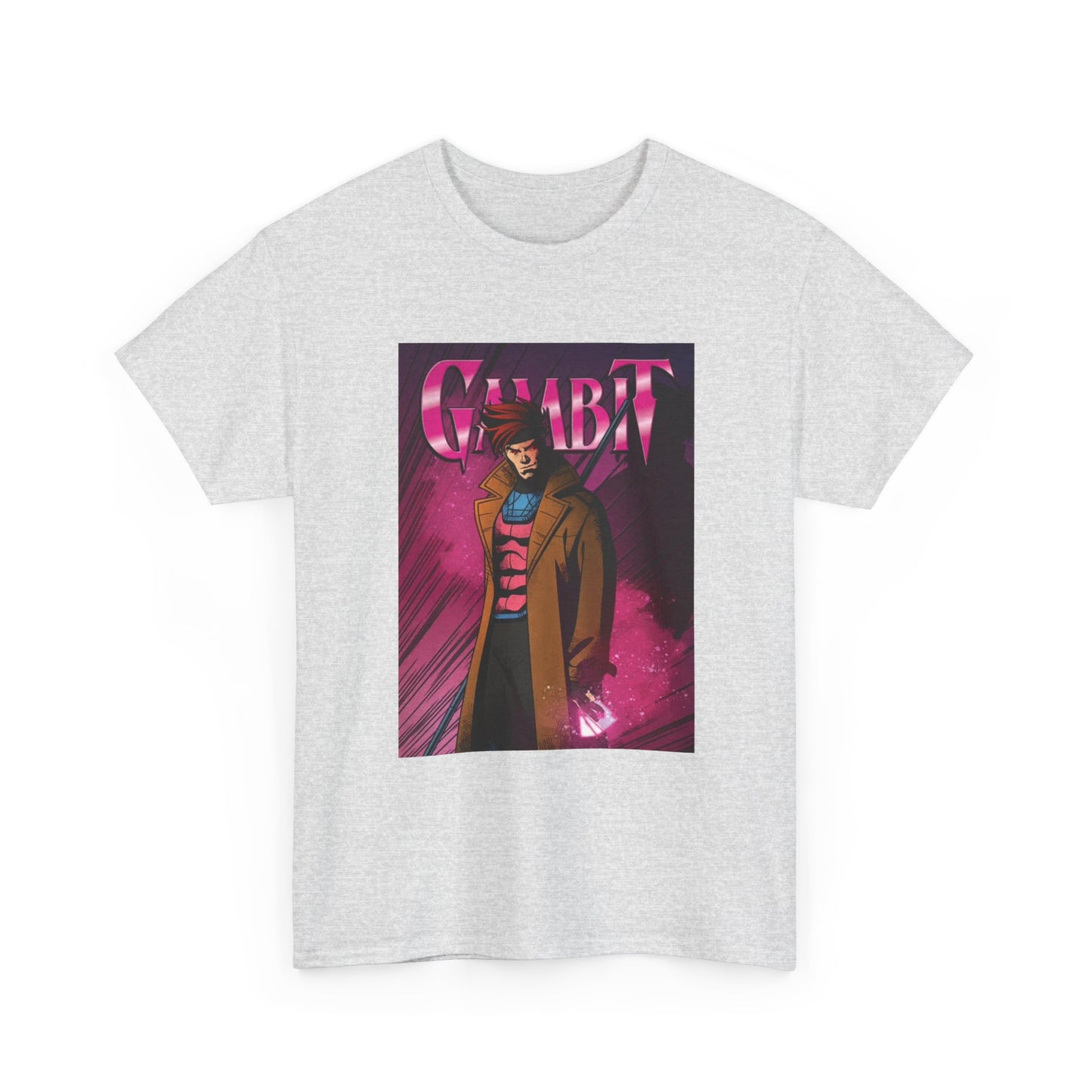 Gambit Tshirt Vintage Anime Cartoon Graphic Neon Unisex Heavy Cotton Tee
