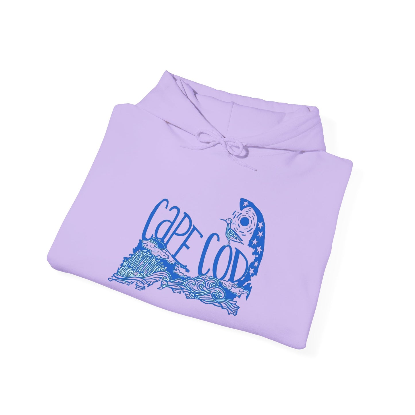 Cape Cod Retro Graphic Hoodie Unisex Heavy Blend™ Hooded Sweatshirt