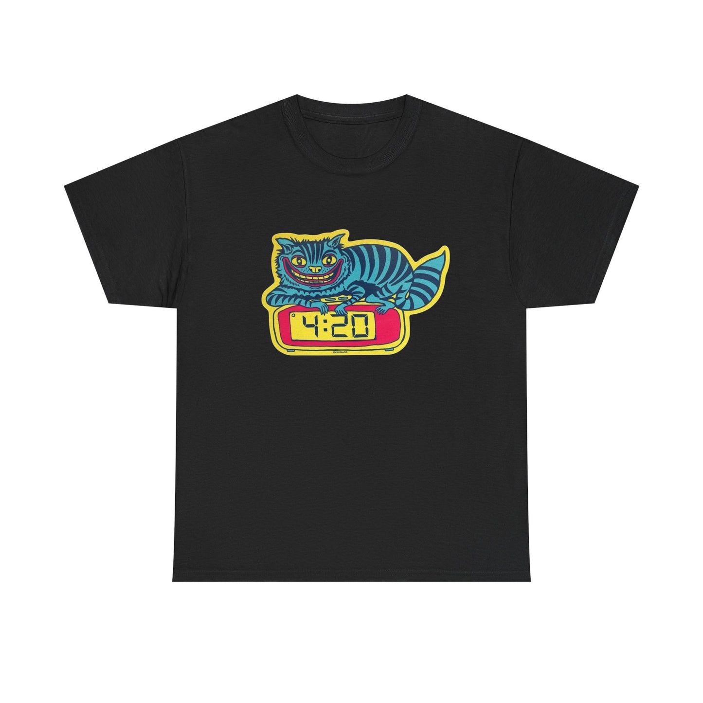 420 Cat Alarm T-Shirt NEW Gift Unisex Heavy Cotton Tee