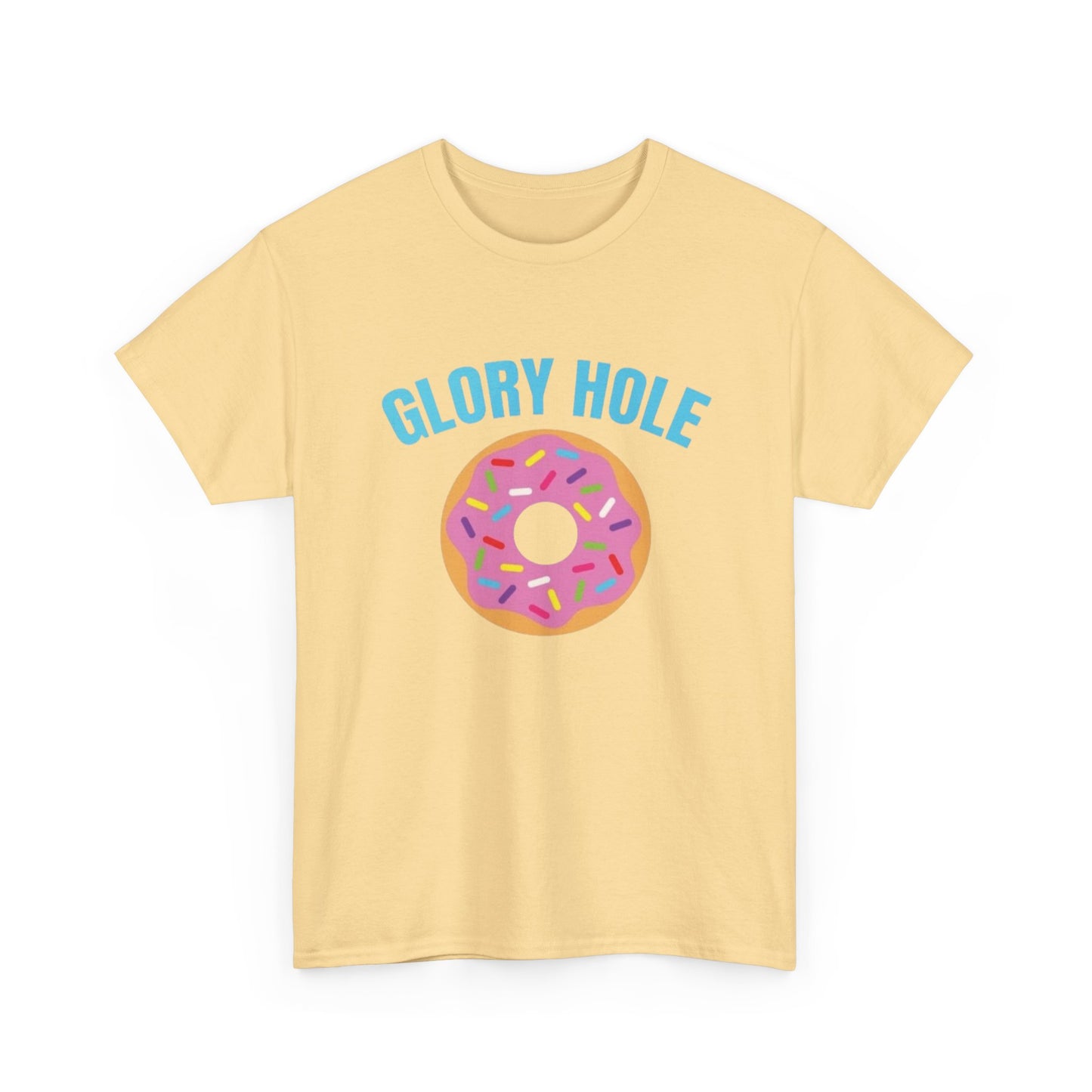 Glory Hole Donuts Funny Sex Jokes Graphic T Shirt Unisex Heavy Cotton Tee