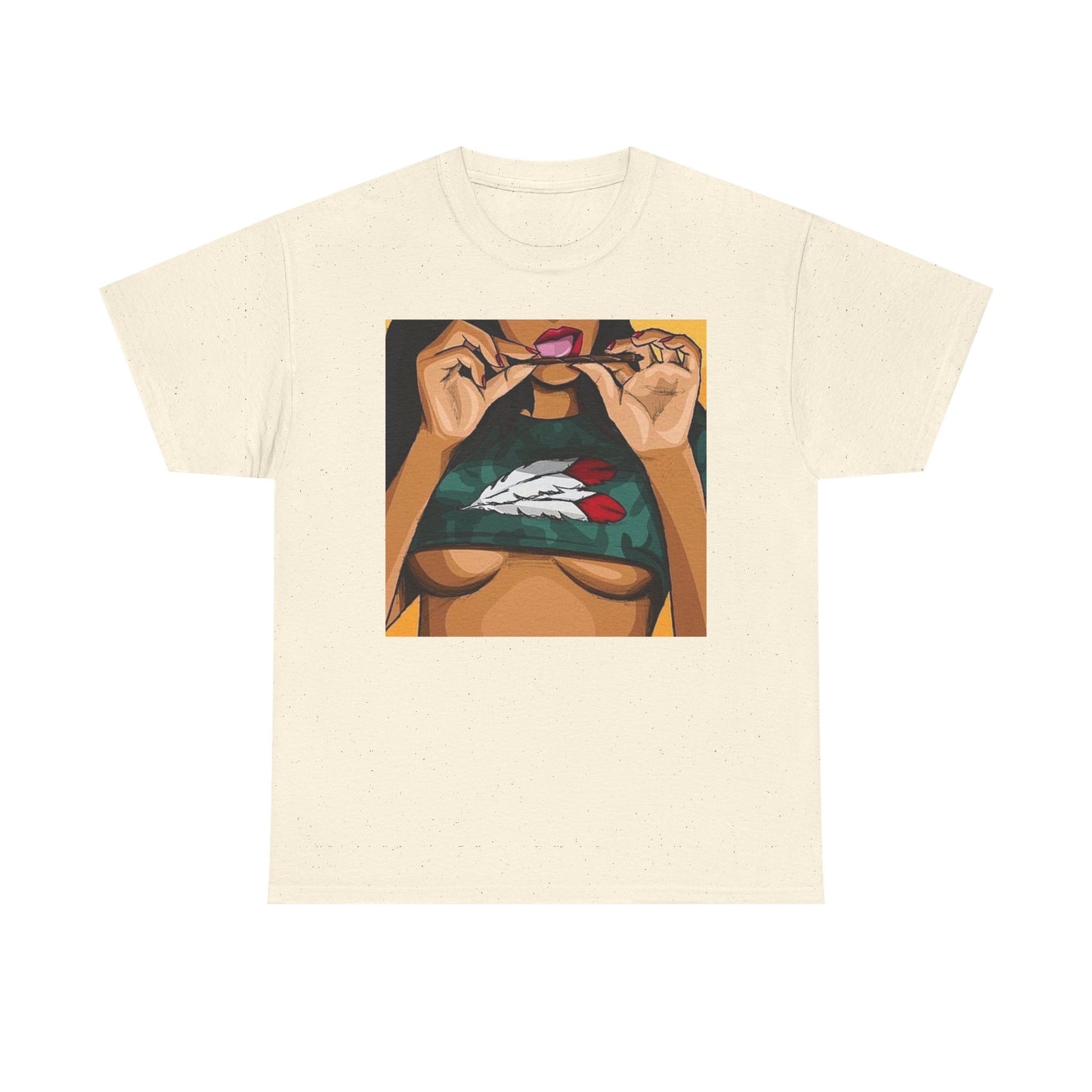 Rolling A Blunt Graphic T-Shirt Women's Heavy Comfy Cotton Tee