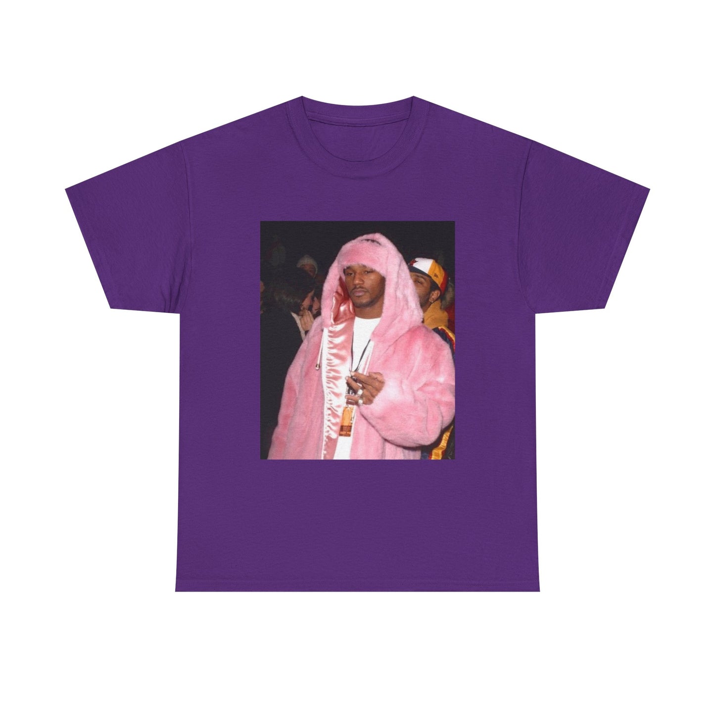 Camron diplomats T-shirt vintage pink fur coat graphic Rap Unisex Heavy Cotton