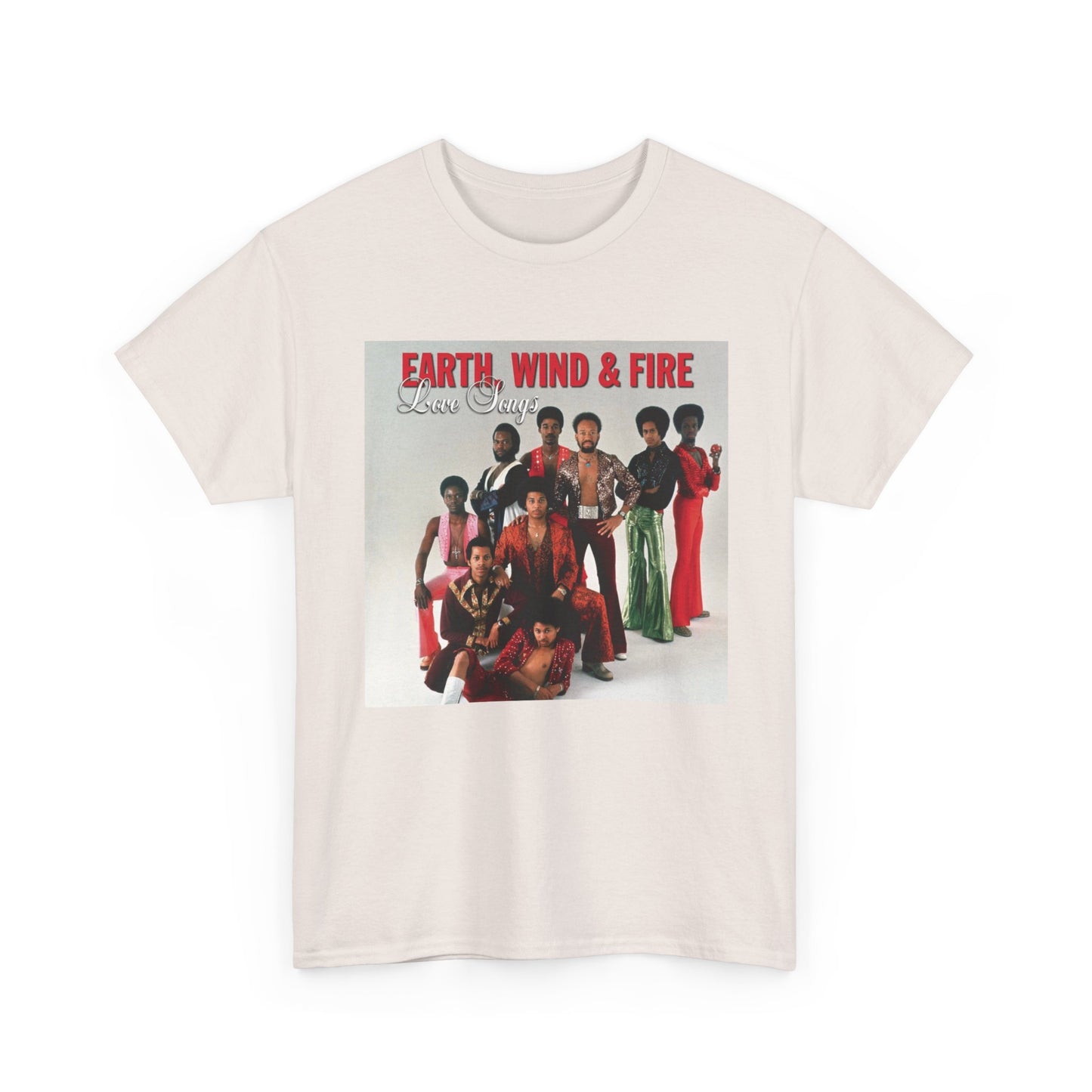 Earth Wind and Fire Tshirt Vintage Poster retro album Unisex Heavy Cotton Tee