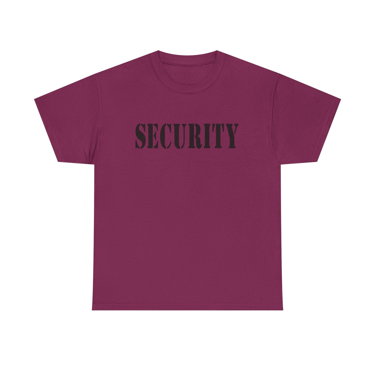 Security Graphic T Shirt Police Academy Uniform Funny Bar Unisex Heavy Cotton