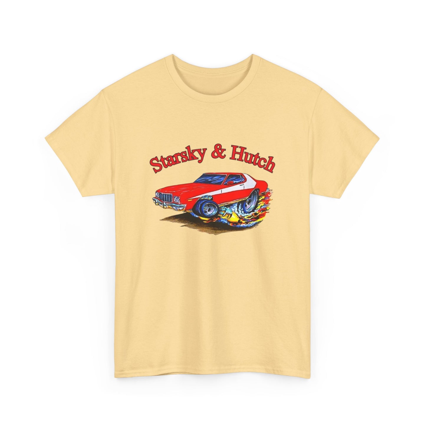 Starsky And Hutch Funny Vintage Graphic T Shirt Unisex Heavy Cotton Tee
