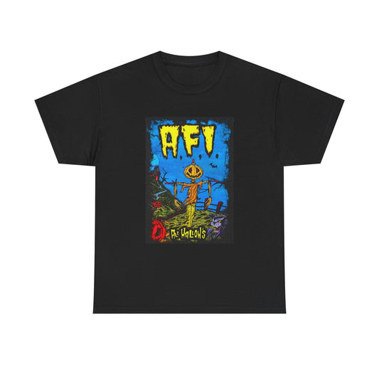AFI Tshirt Punk Rock Emo Graphic Unisex Heavy Cotton Tee Tour Merch Halloween