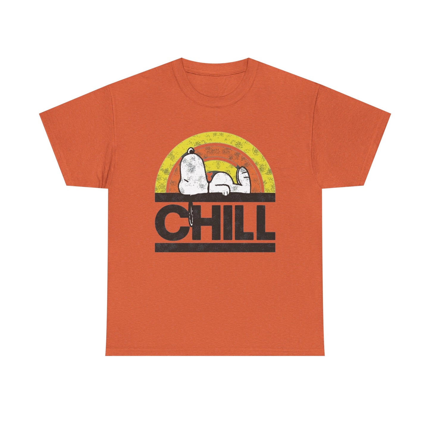 Chill Dog Graphic T Shirt NEW Vintage Unisex Heavy Cotton Tee