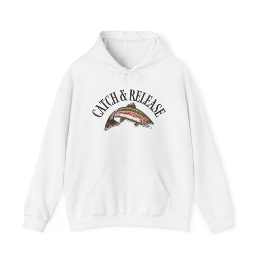 Catch And Release Fishing Graphic Hoodie Unisex Heavy Blend™ Hooded Sweatshirt
