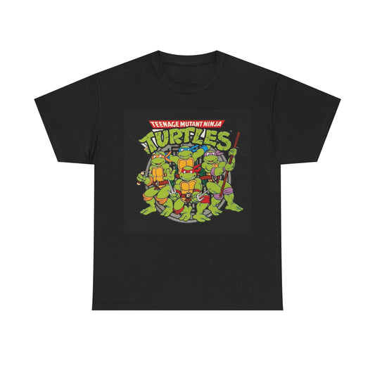 Ninja turtles T-shirt vintage 90s retro design karate Unisex Heavy Cotton Tee