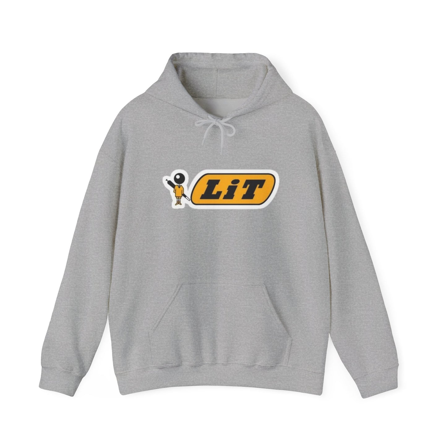 Lit Funny Meme Graphic Hoodie Unisex Heavy Blend™ Hooded Sweatshirt