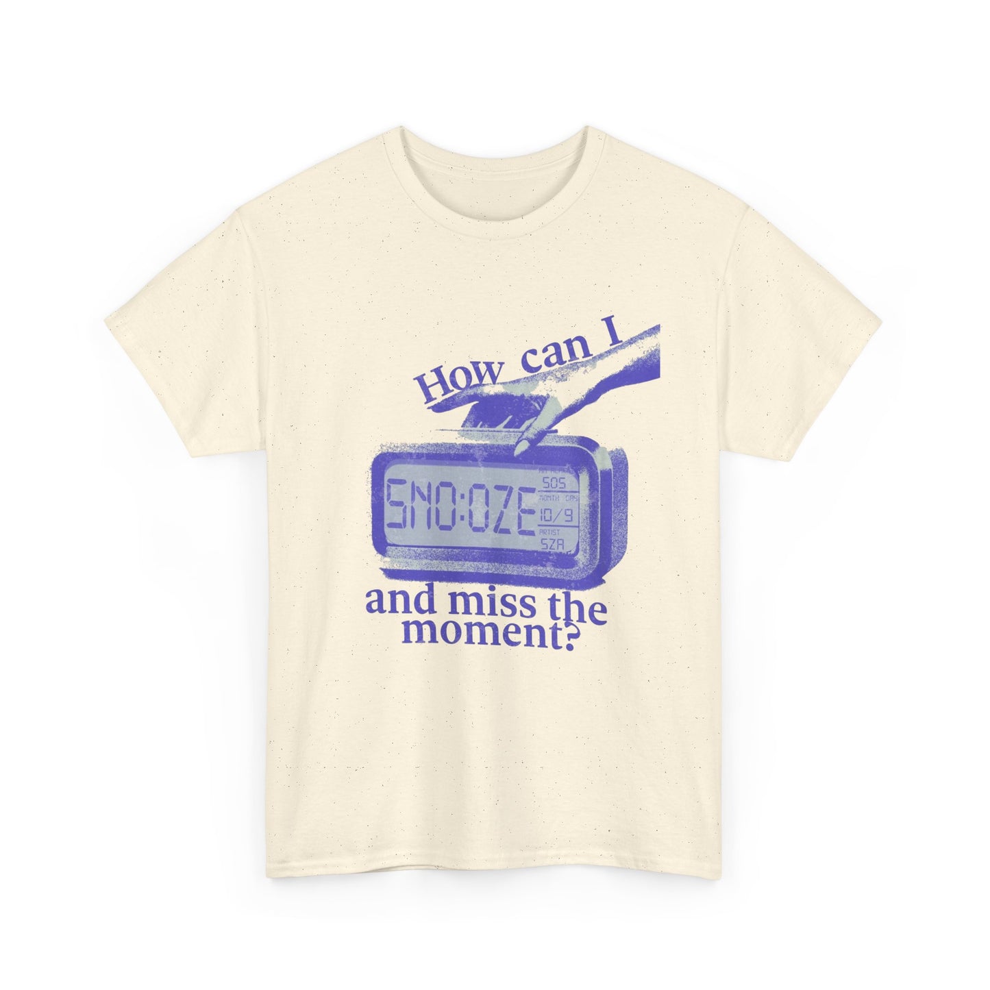 Snooze Button Graphic T Shirt Unisex Heavy Cotton Tee Gift Vintage