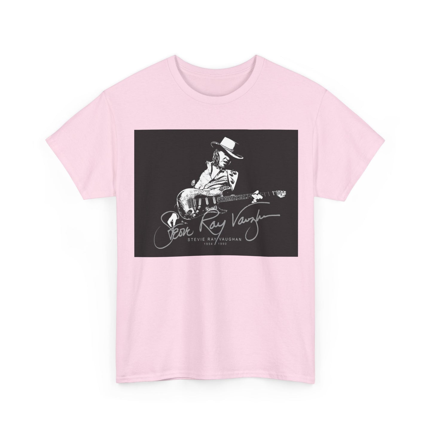 Stevie ray vaughn T-shirt Vintage retro rock album Unisex Heavy Cotton Tee