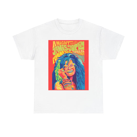 Janis Joplin Poster T Shirt BRAND NEW Apparel Unisex Graphic Tee USA