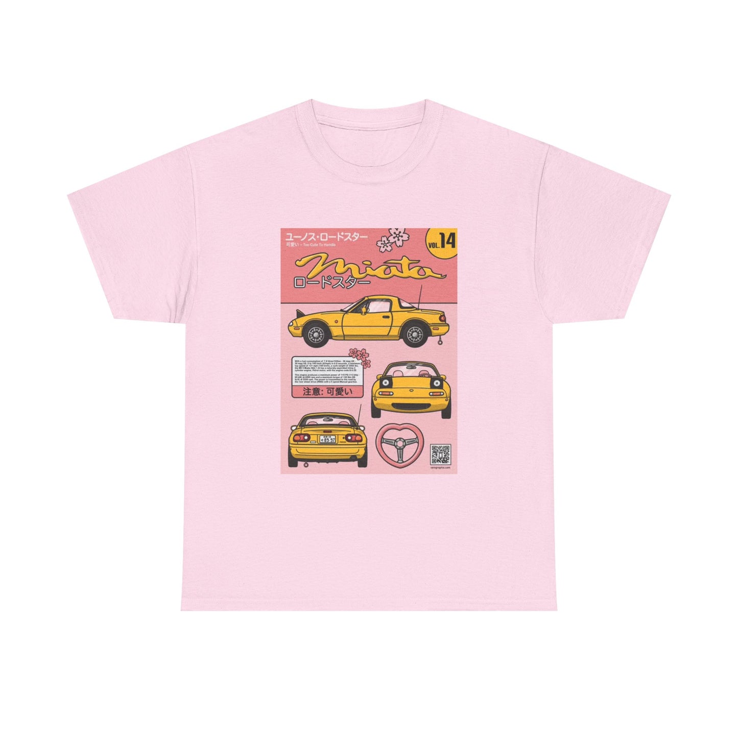 Mazda Miata Tshirt JDM Graphic Anime Cute Unisex Heavy Cotton Tee