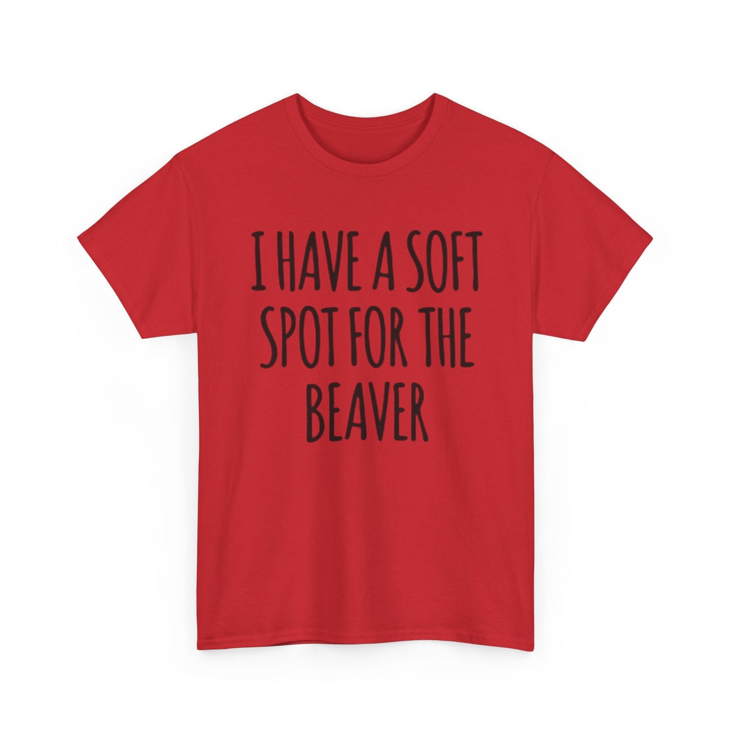 Soft Spot For The Beaver T Shirt Funny Sex Graphic Jokes Unisex Heavy Cotton Tee
