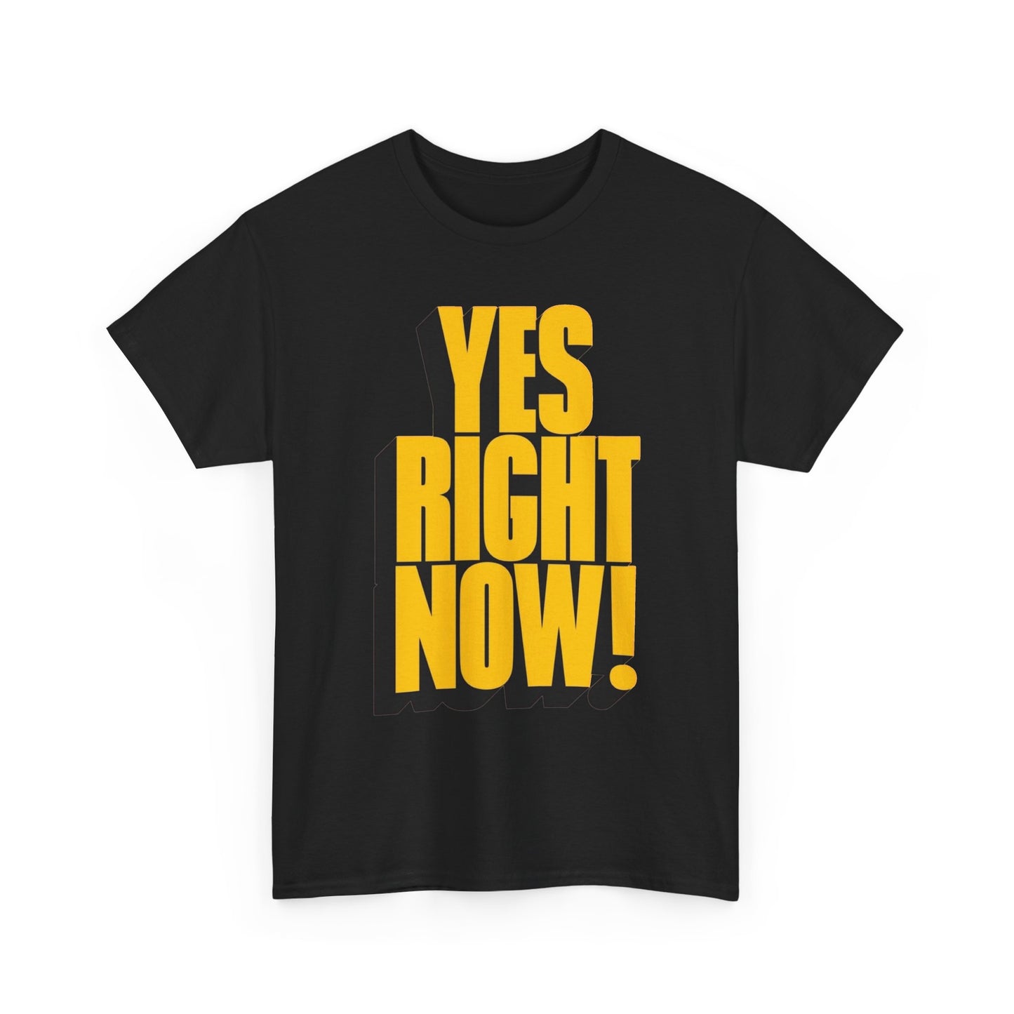 Yes Right Now! Graphic T Shirt NEW Adult Regular Sizing Tee