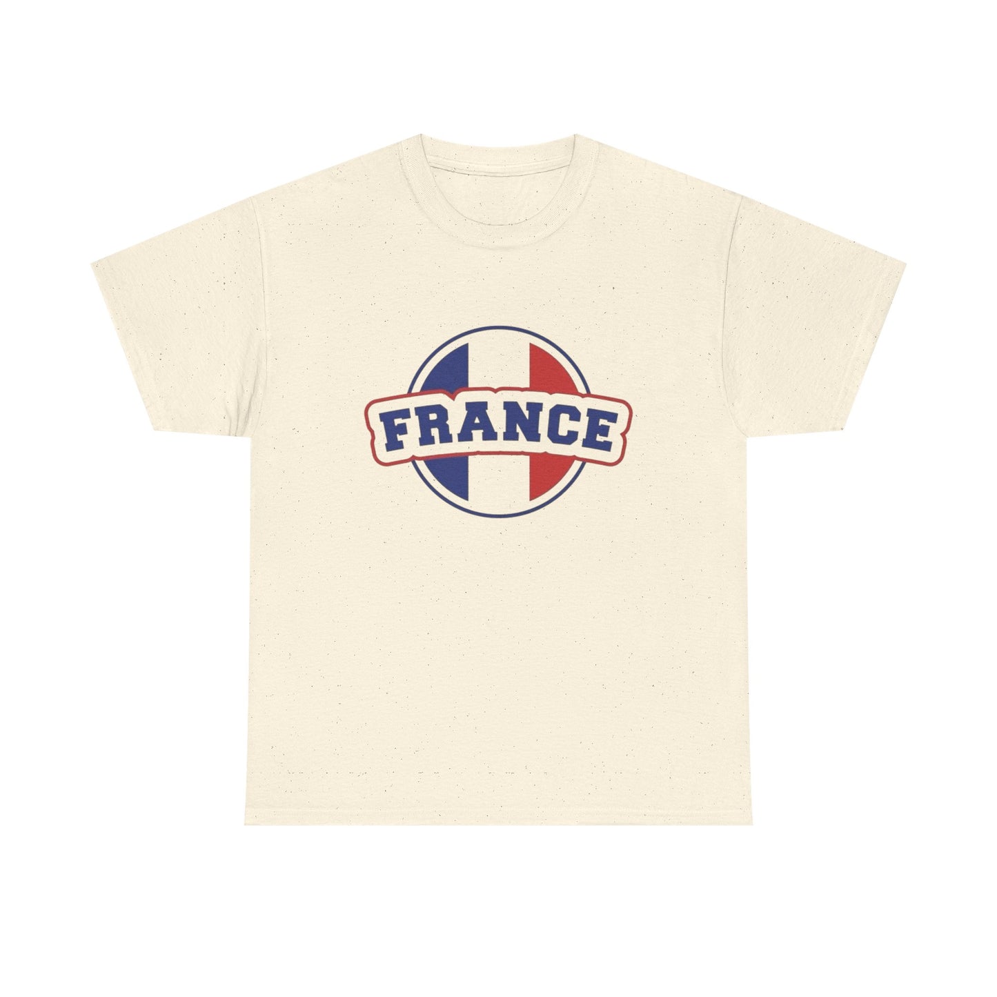 France Logo Flag Graphic T Shirt NEW GIFT Unisex Heavy Cotton Tee