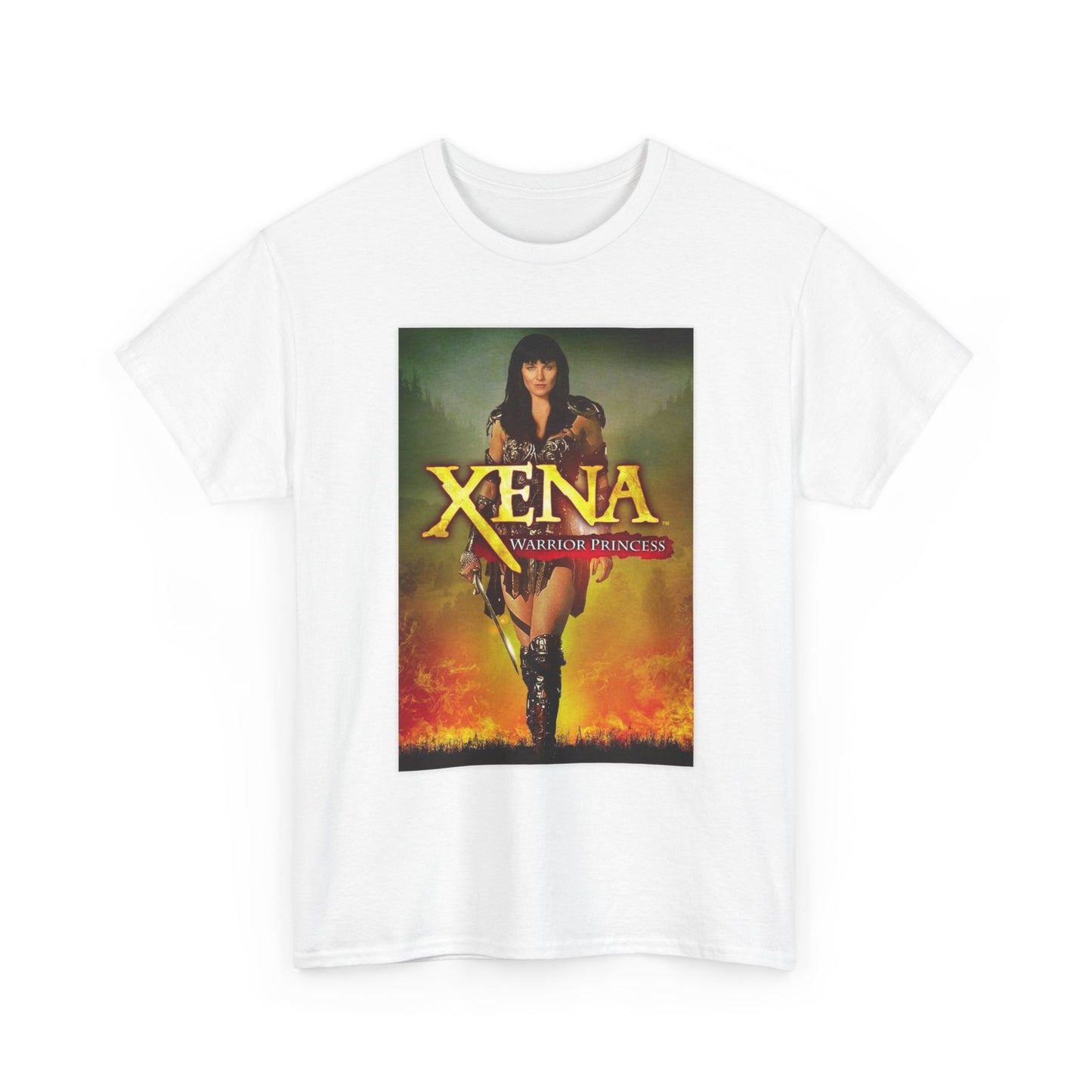 Xena Warrior Princess Graphic T Shirt Retro Unisex Heavy Cotton Tee