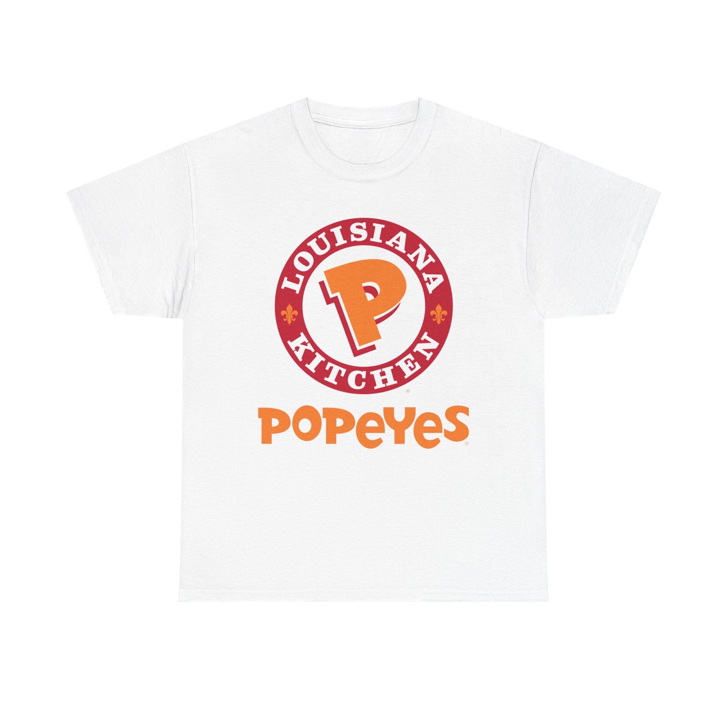 Popeyes Fried Chicken Graphic T Shirt Funny Retro Unisex Heavy Cotton Tee