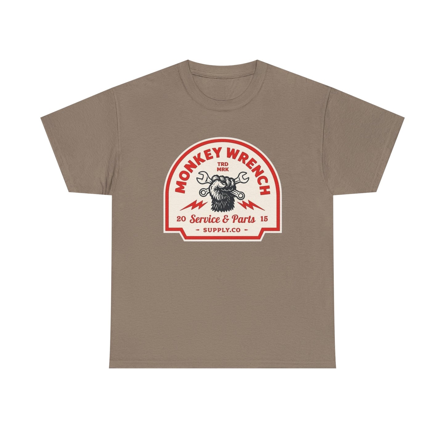 Monkey Wrench Graphic T Shirt Unisex Heavy Cotton Tee