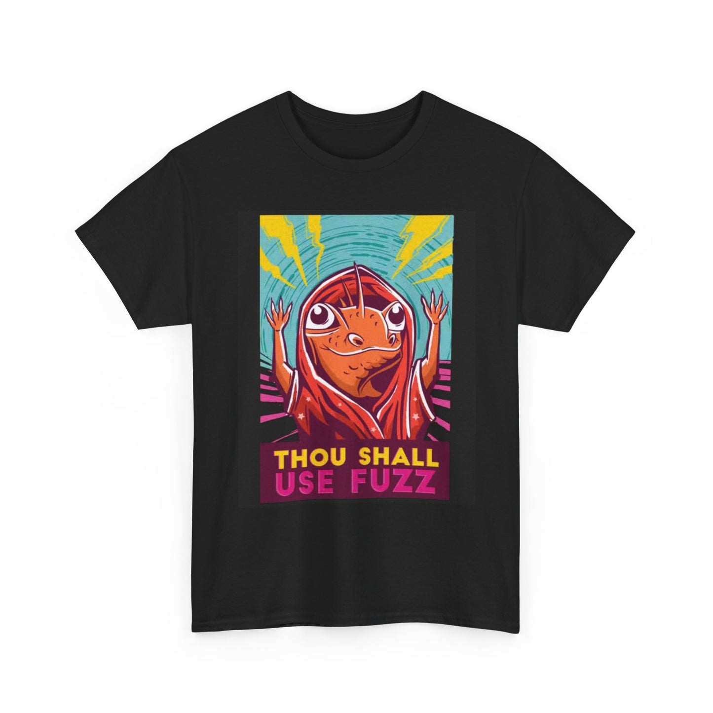 Thou Shall not use Fuzz Tshirt Funny toad mushroom trip Unisex Heavy Cotton Tee