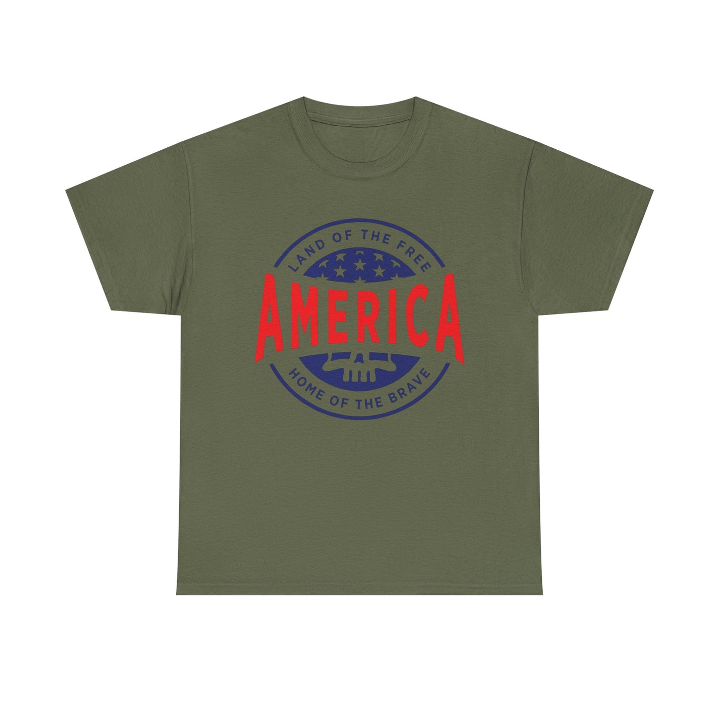 America Home Of The Brave Graphic T Shirt ADULT NEW