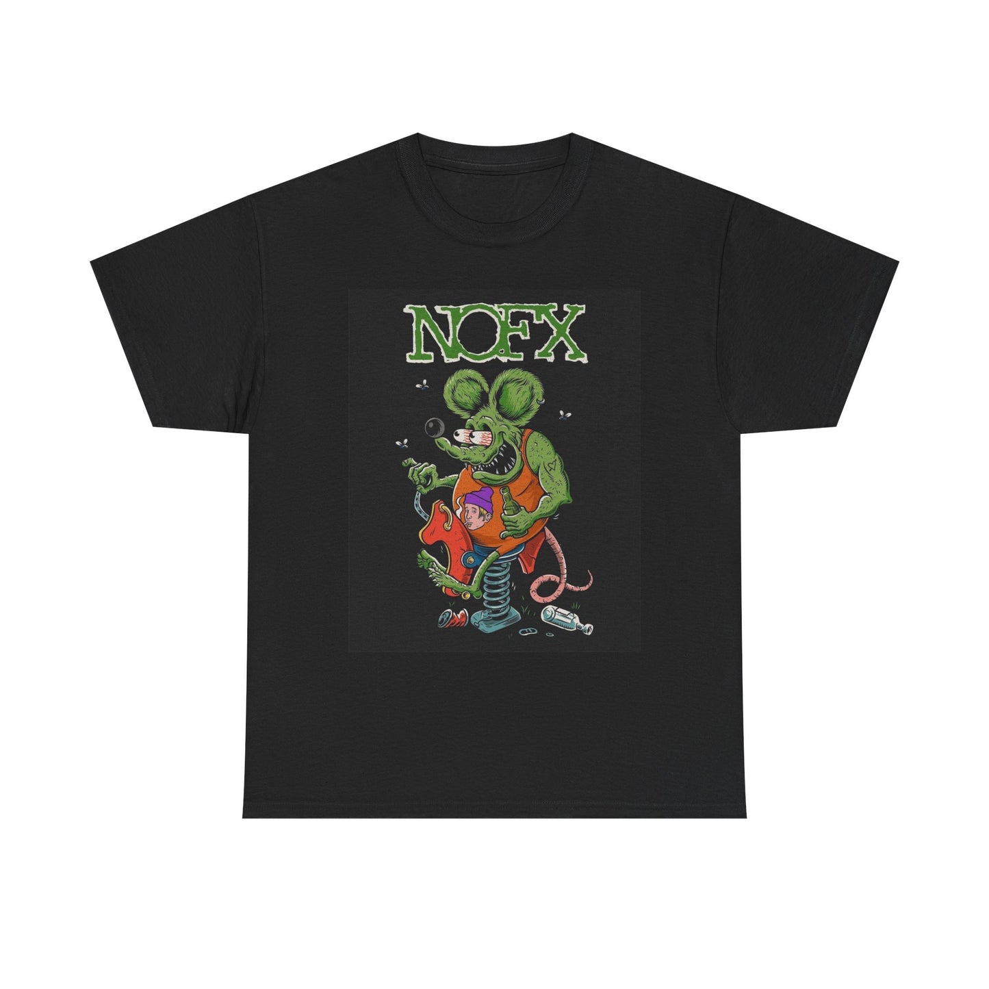 NOFX Graphic T Shirt Vintage Retro Poster Art Unisex Heavy Cotton Tee