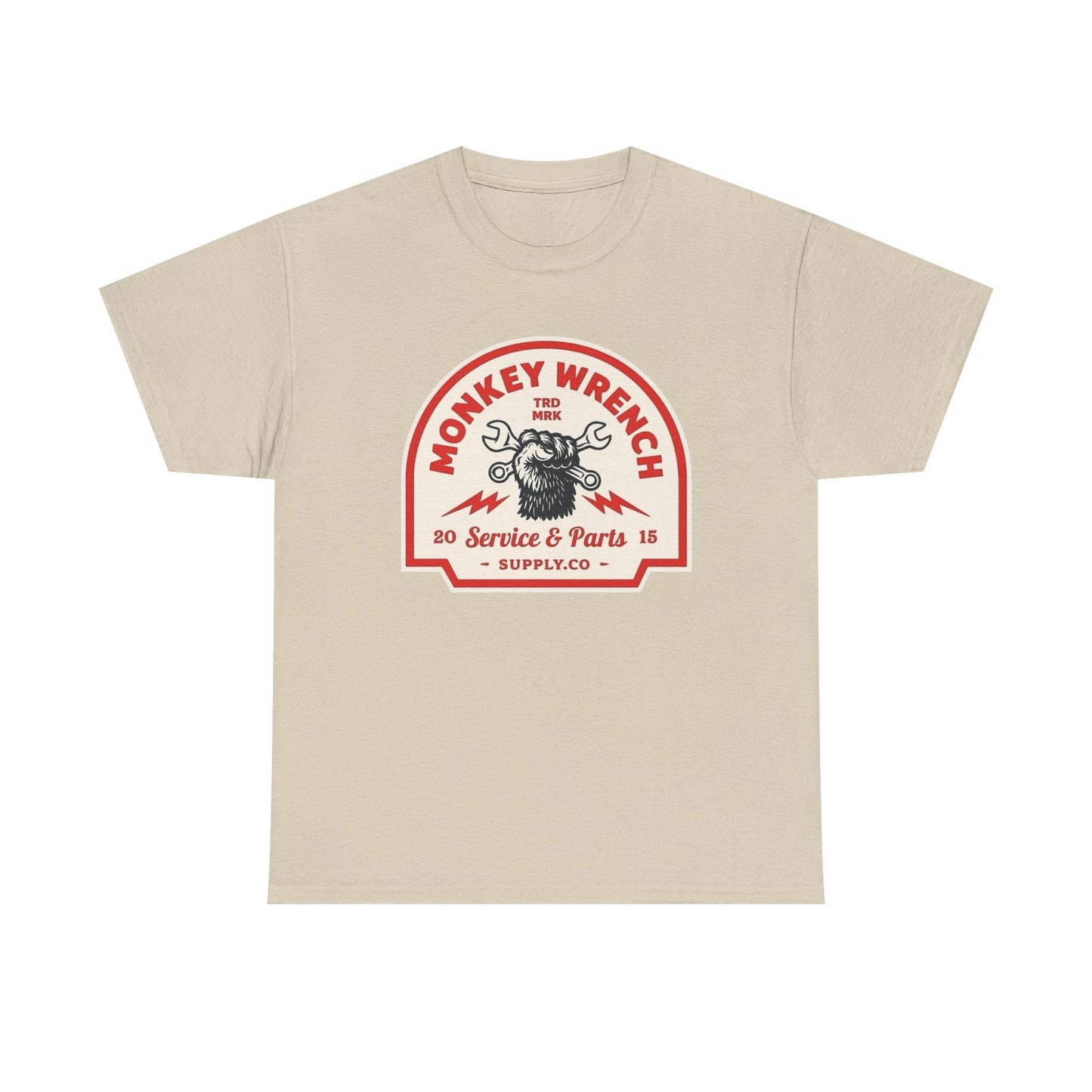 Monkey Wrench Graphic T Shirt Unisex Heavy Cotton Tee