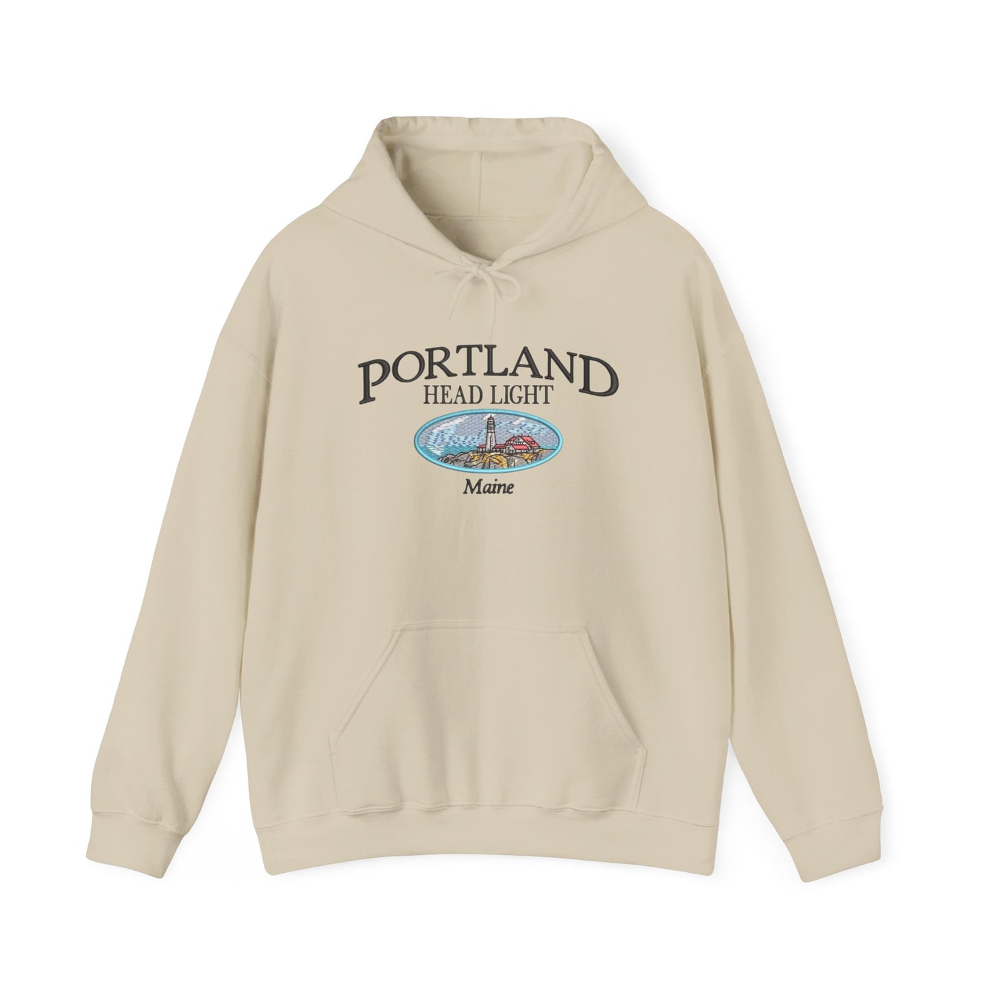 Portland Maine Graphic Hoodie Heavy Blend Sweatshirt NEW