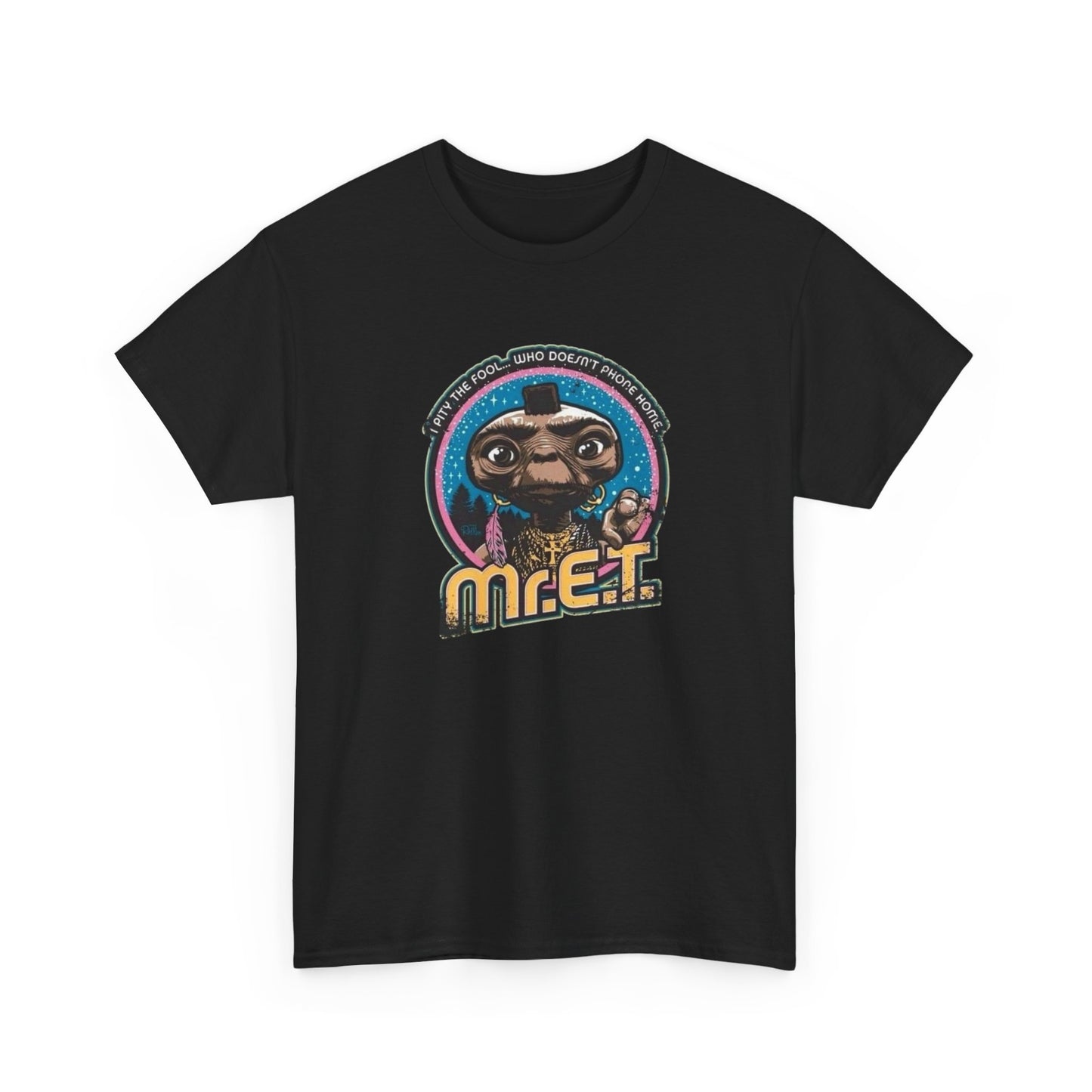 Mr ET Funny Vintage Graphic T Shirt NEW Heavy Cotton Tee