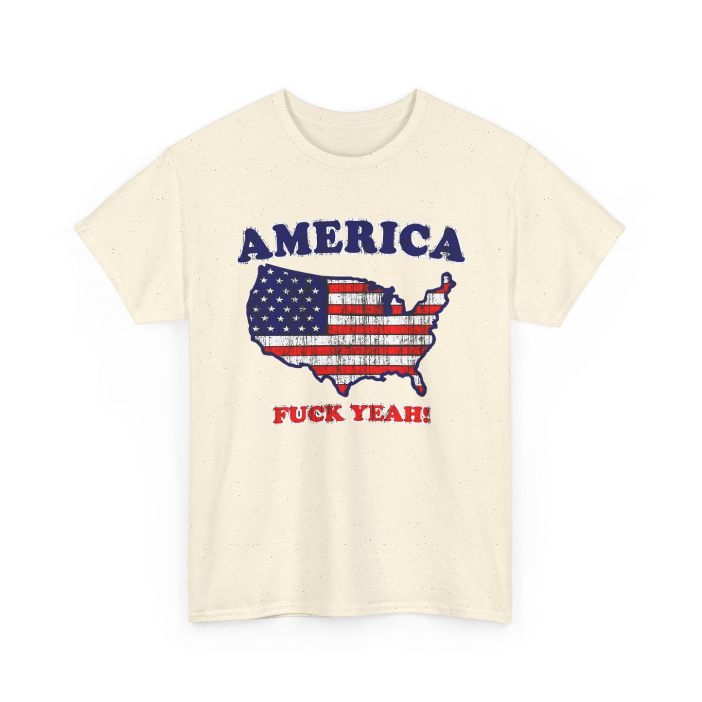 America Hell Yeah Funny Graphic T Shirt Unisex Heavy Cotton Tee