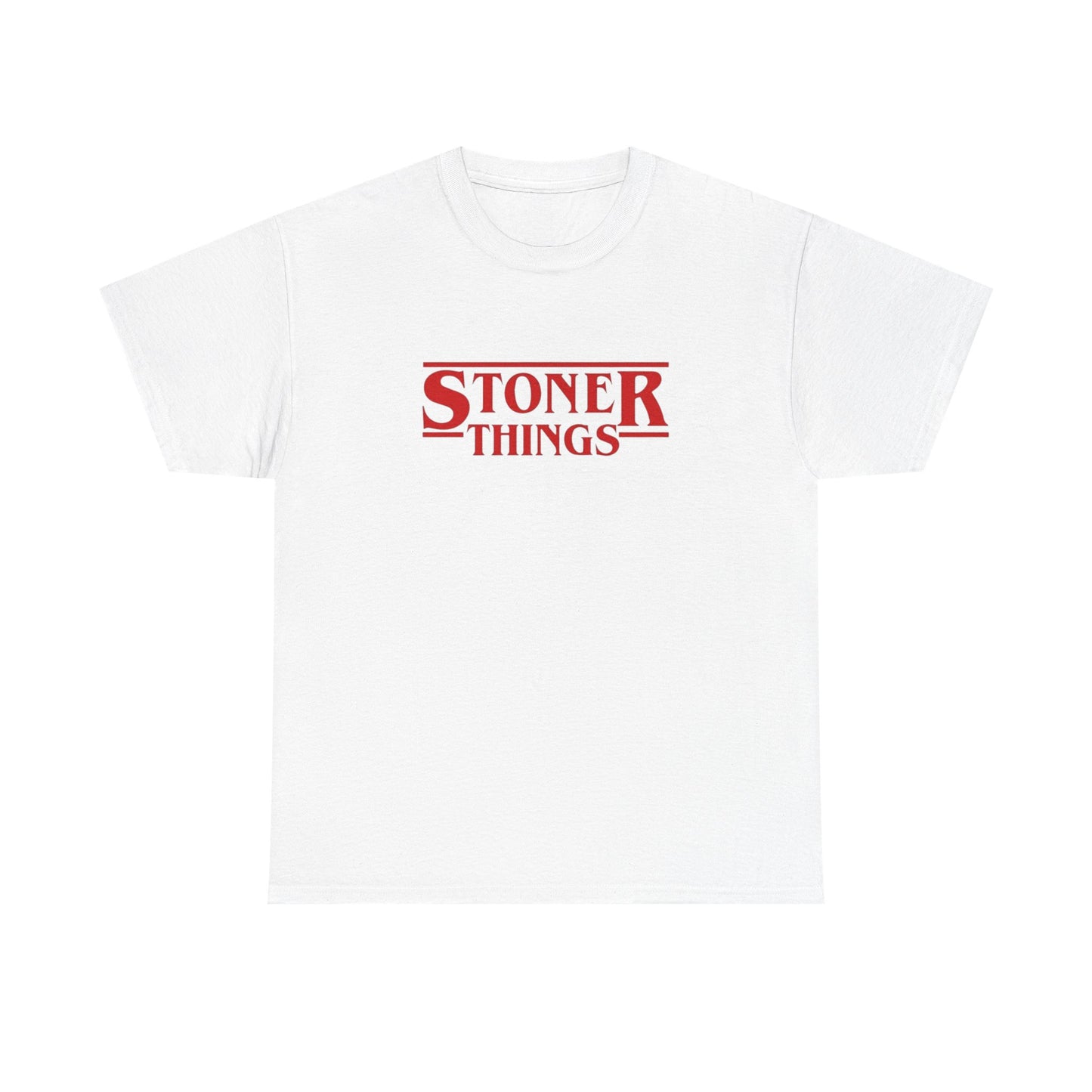 Stoner Things Funny Weed Graphic T Shirt Unisex Heavy Cotton Tee BRAND NEW