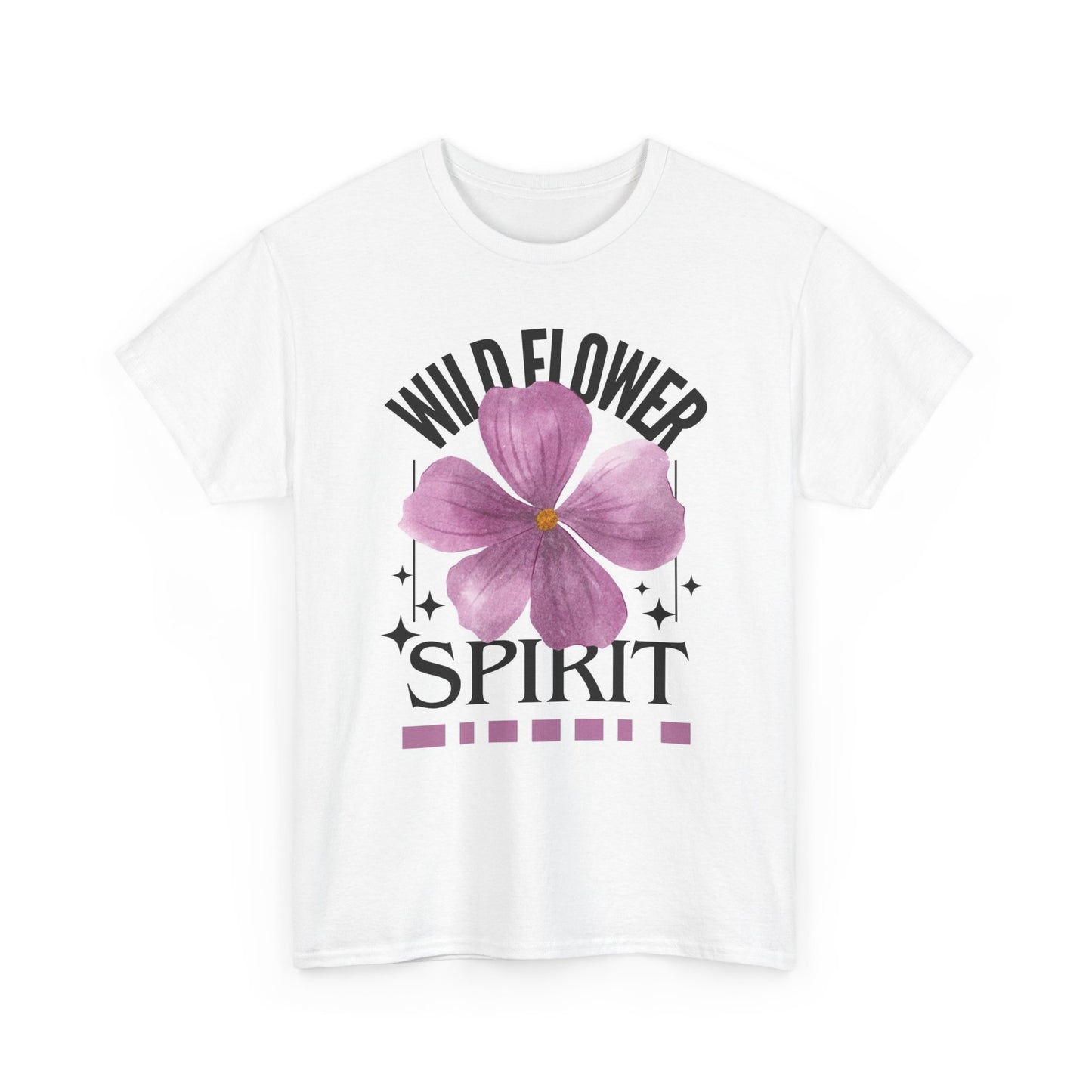 Wildflower Spirit Graphic T Shirt Vintage Heavy Cotton Tee