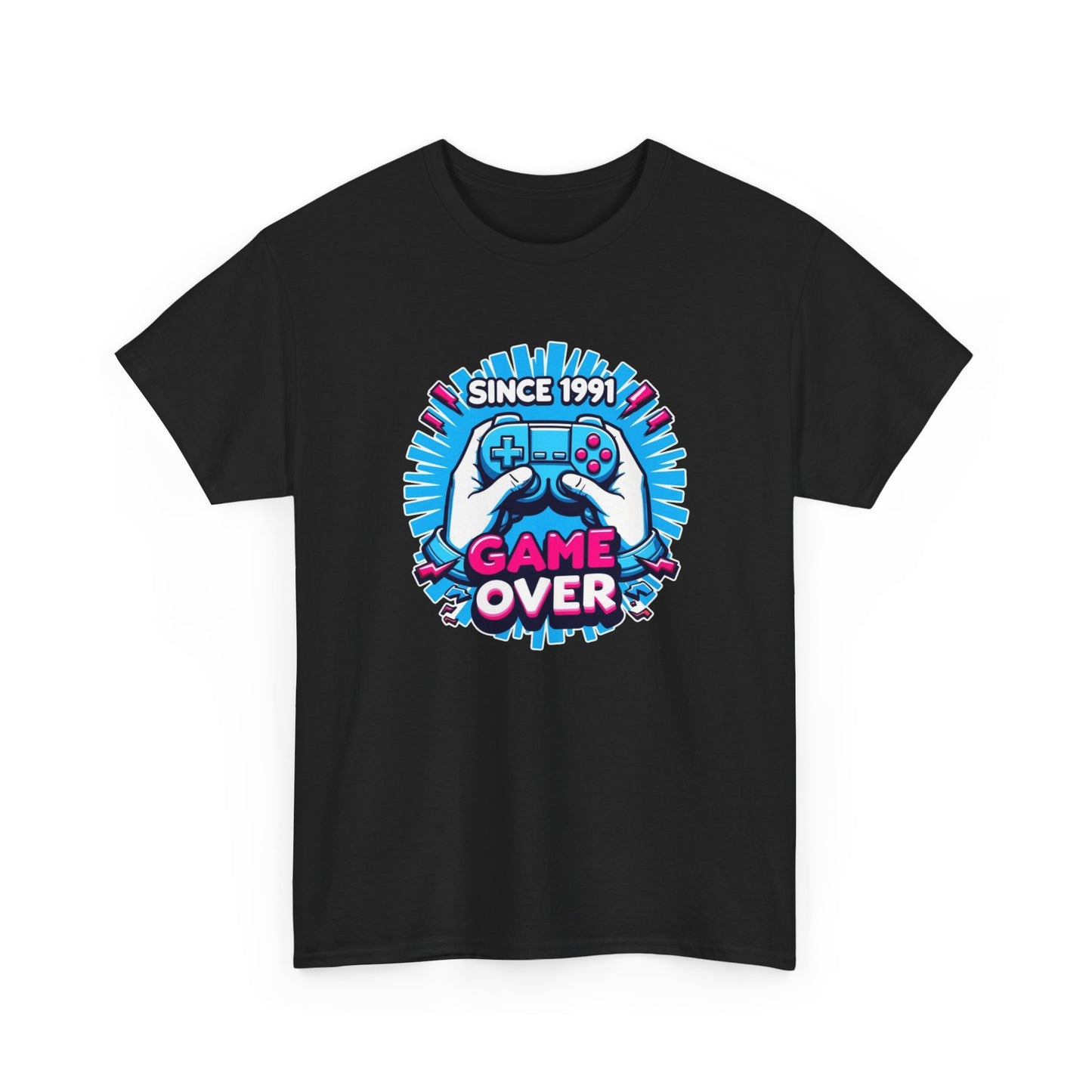 Game Over Since 1991 Graphic T Shirt NEW Apparel Tee