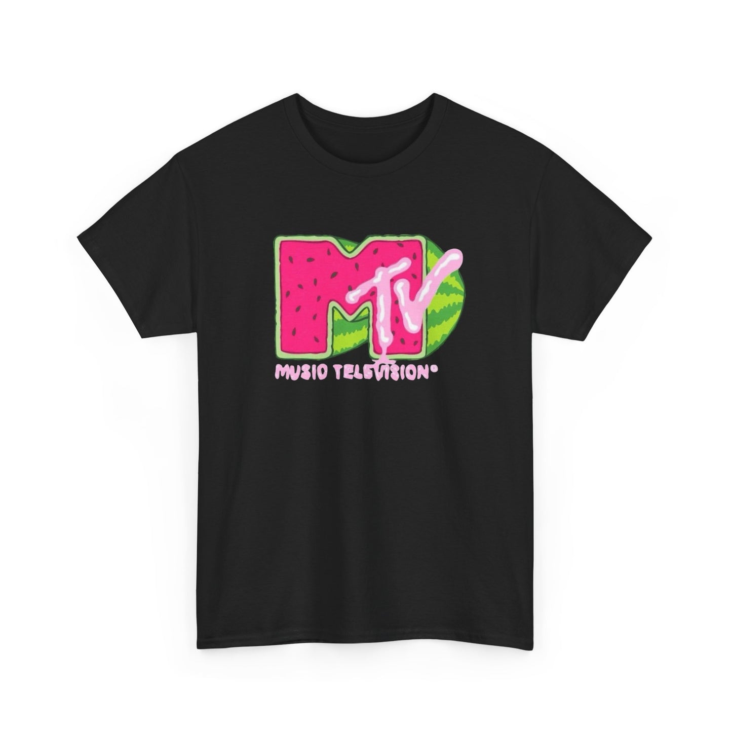 MTV Vintage Watermelon Spring Break Graphic T-Shirt Unisex Heavy Cotton Tee