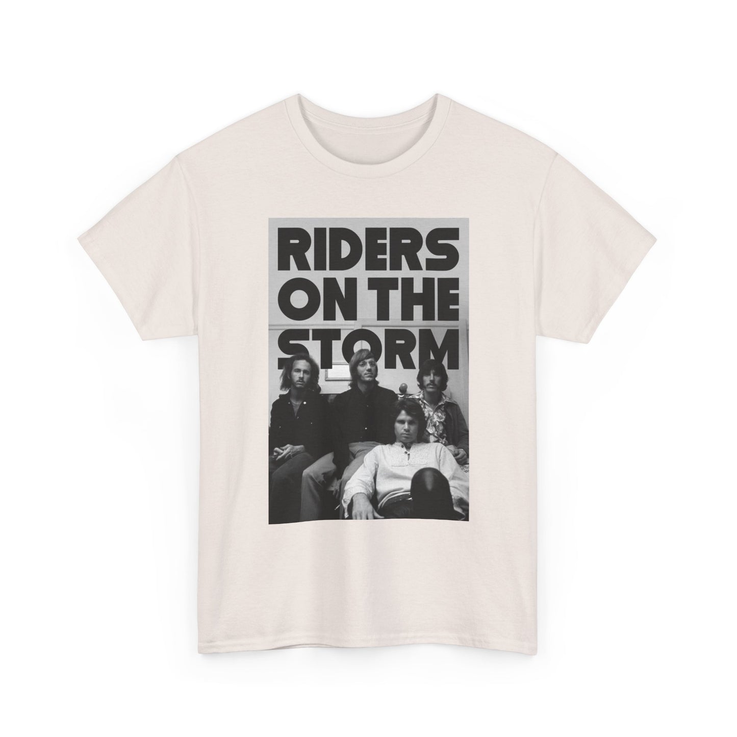The Doors T Shirt Vintage Riders On The Storm Retro Graphic Unisex Heavy Cotton