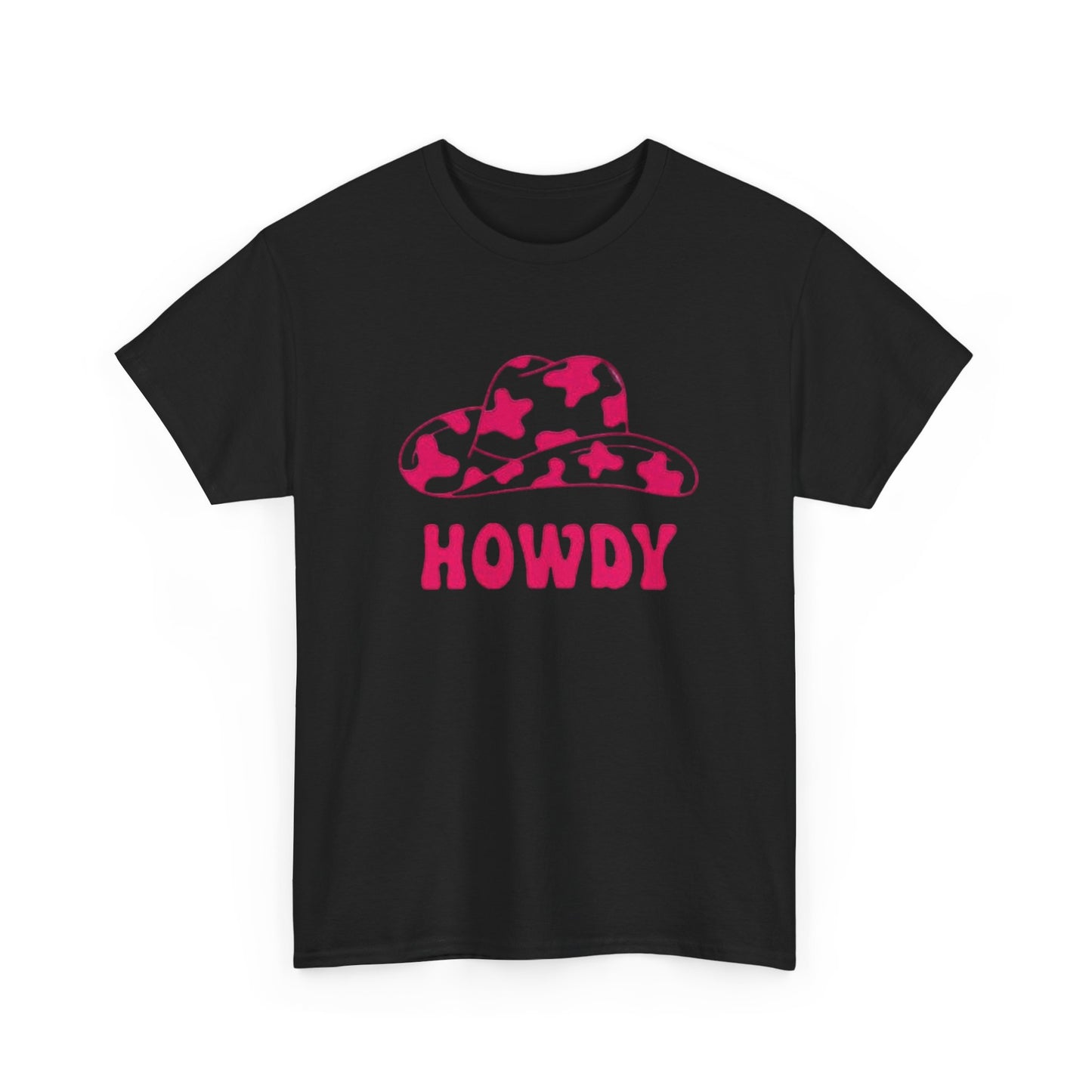 Cowgirl howdy vintage pink womens Texas cowboy Unisex Heavy Cotton Tee