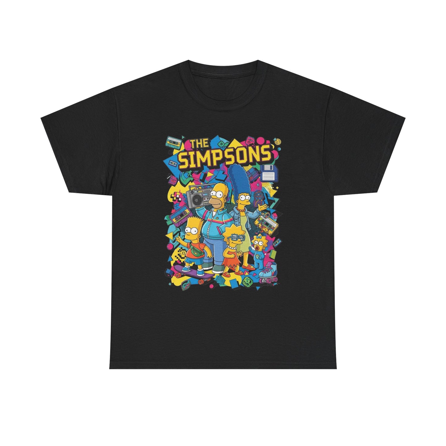 The Simpsons Retro Graphic T Shirt NEW Vintage Unisex Heavy Cotton Tee